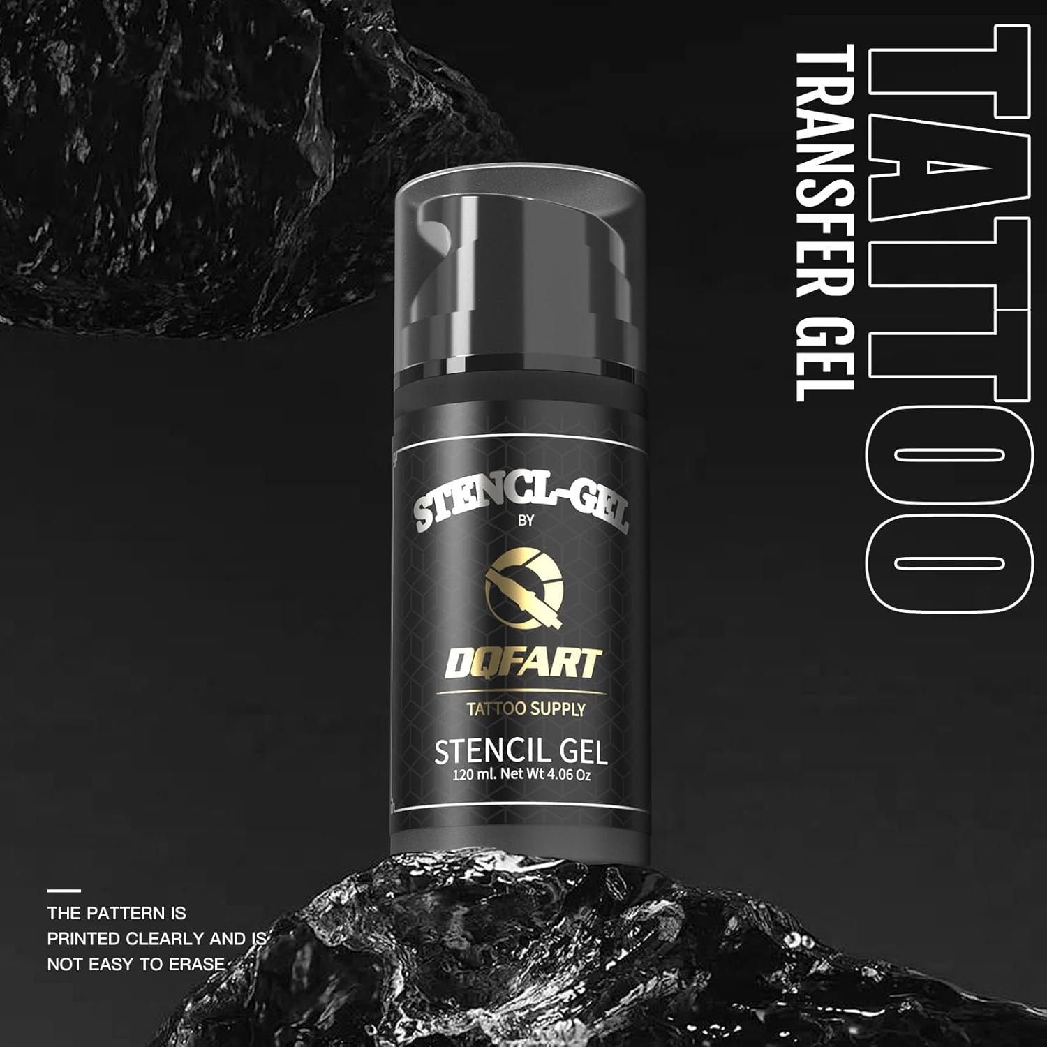 Professional Tattoo Stencil Transfer Gel, Black, 120Ml/4.06Oz, 250Ml/8.4Oz Bottles, Premium Application Solution (120Ml/4Oz) - 120Ml/4Oz image number 3