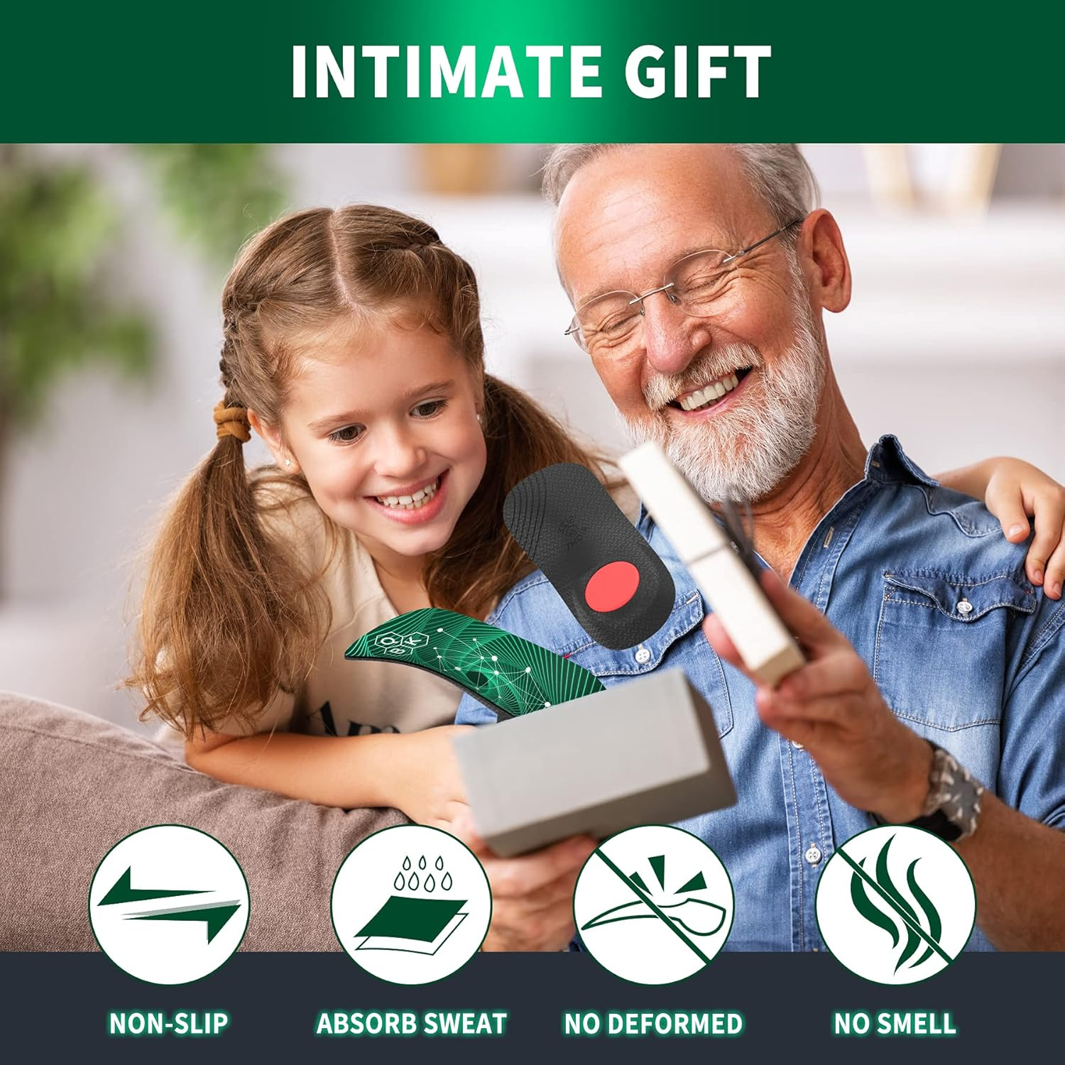 Plantar Fasciitis Orthotic Shoe Insoles QBK High Arch Support Inserts for Dispersal Heel Pressure and Pain Relief，L image number 4