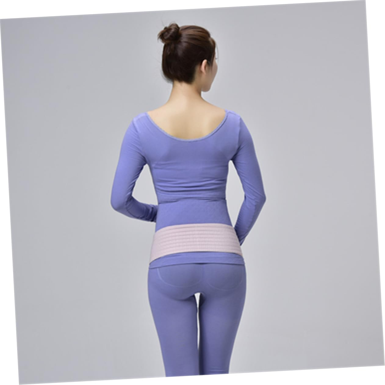 ERINGOGO Pregnant Women Breathable Abdominal Belt Dual Purpose Postpartum Pelvic Support Band for Pregnancy Protector Abdomen Support Back Brace image number 2