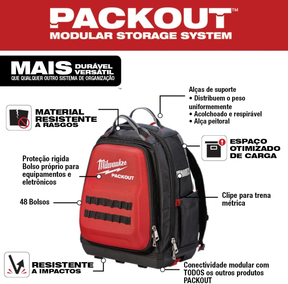 MODULAR BACKPACK 400X300X400MM PACKOUT MILWAUKEE image number 5