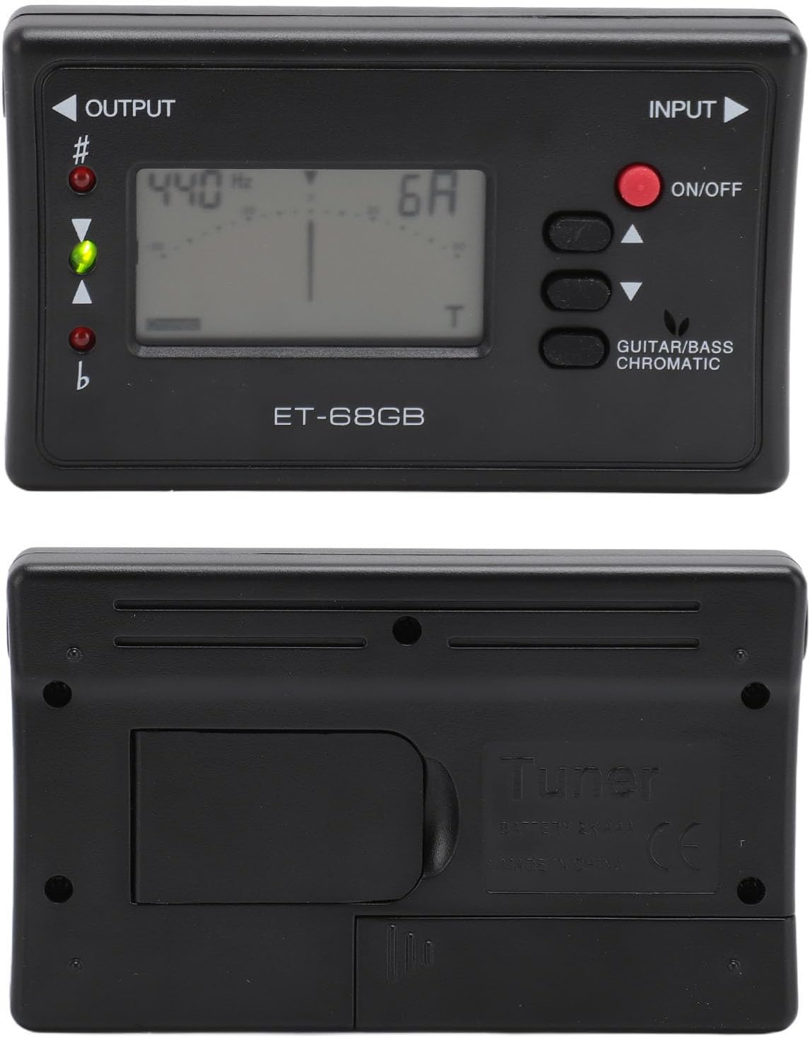 ET 68GB Digital Metronome Tuner Tone Generator, 3 in 1 Metronome, Tuner, Tone Generator, 12 Tuning Tone Generator Tuners, for Guitars Bass image number 3