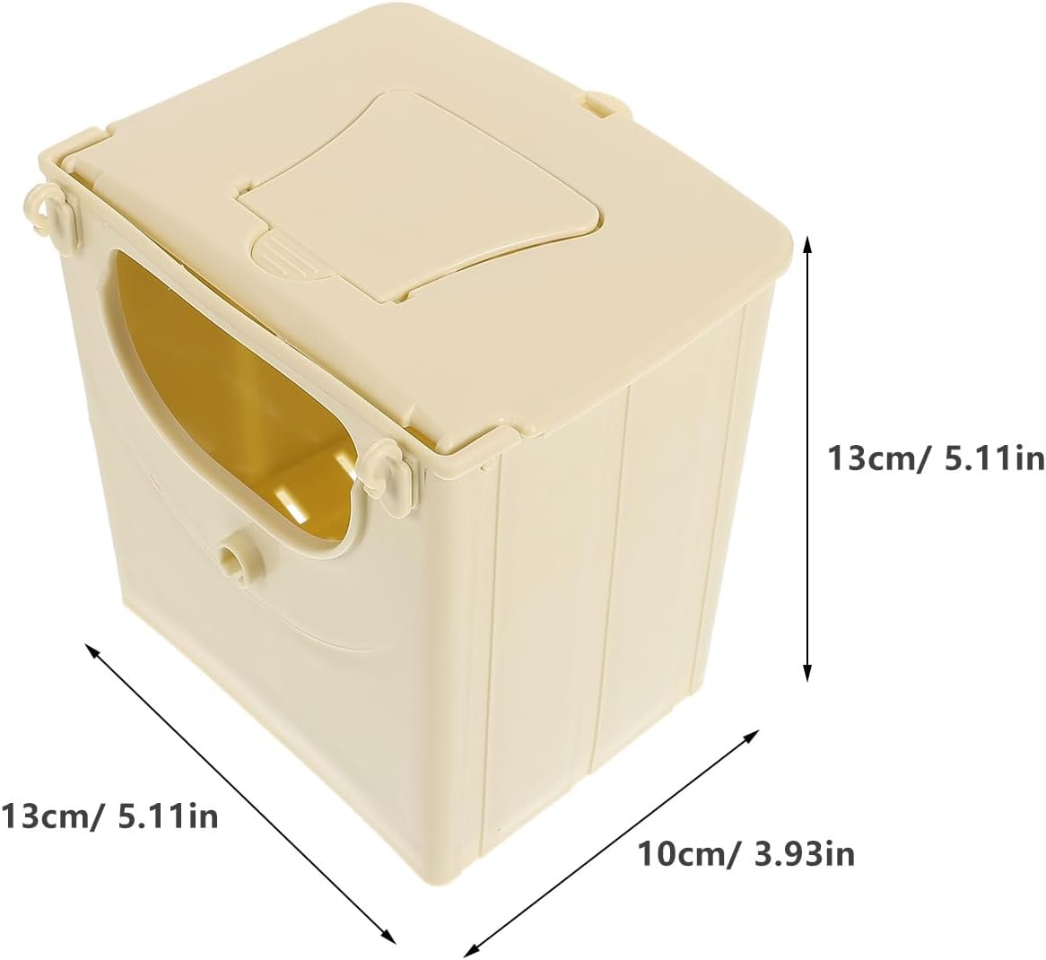 Zerodeko 4Pcs Plastic Bird Breeding Box Nesting Box for Parakeets and Lovebirds Easy Clean Hatching Hut with Perch for Finches and Sparrows image number 5