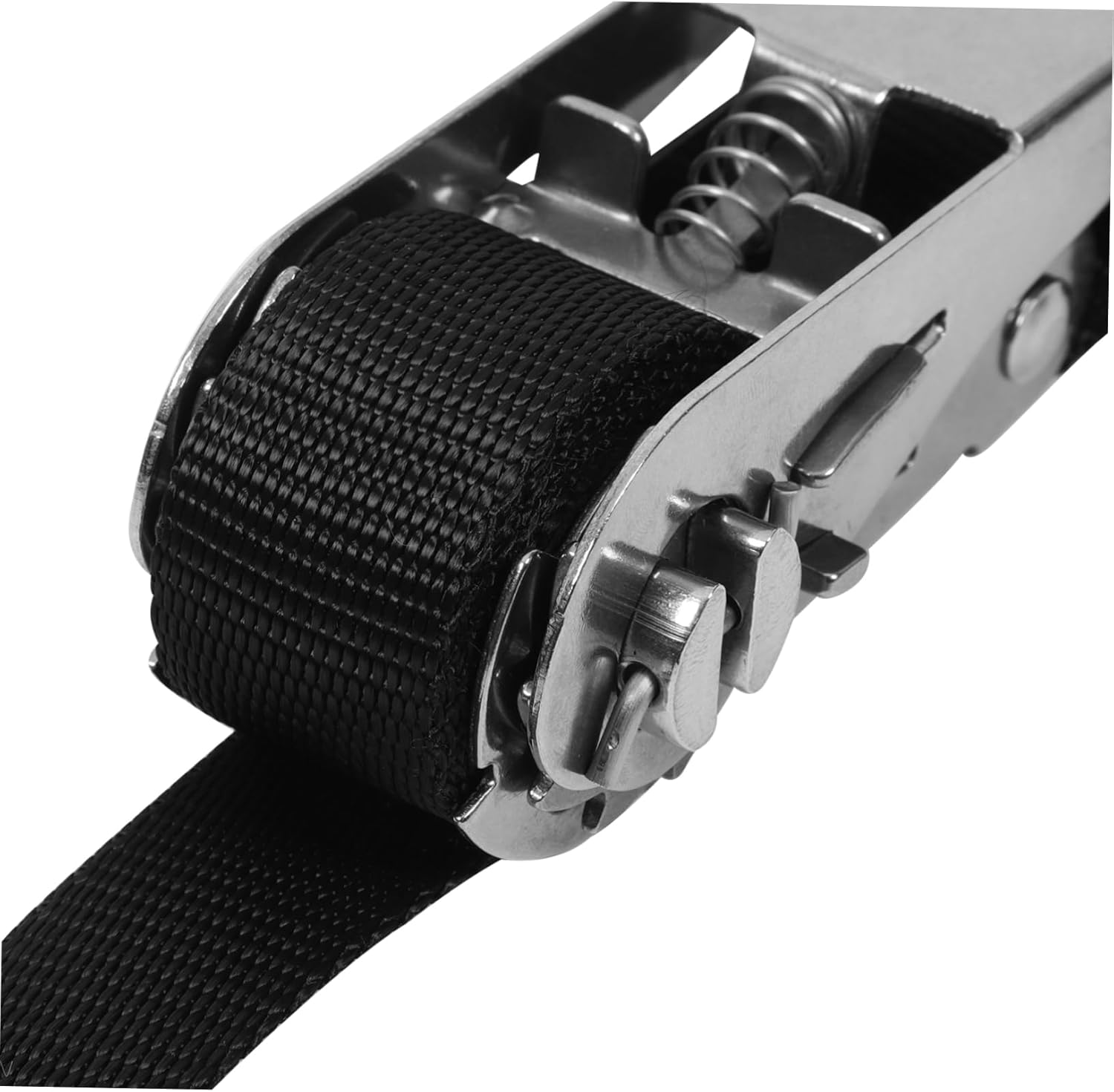 WOONEKY Stainless Steel Ratchet Rope Tightener Suitcase Luggage Connector Strap TSA Approved Luggage Straps for Suitcases image number 1