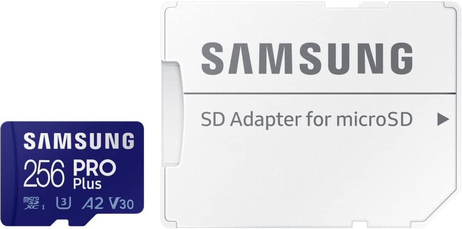 Samsung 256GB PRO plus Micro SD Memory Card/W Adapter, UHS-1 SDR104, Class 10, Grade 3 (U3), Read/Write up to 160Mb/S/120Mb/S image number 3