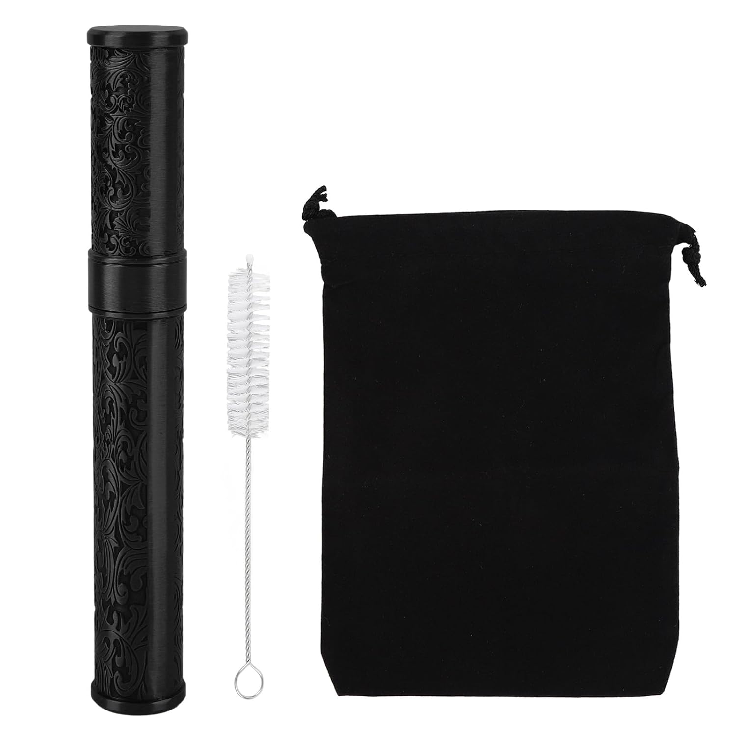 Metal Tube Container, Joint Tubes Embossed Aluminum Waterproof Portable Storage Container Box Stash Jar Cigar Cases Air Tight Pocket Purse for Outdoor Camping Travel` (Bronze)