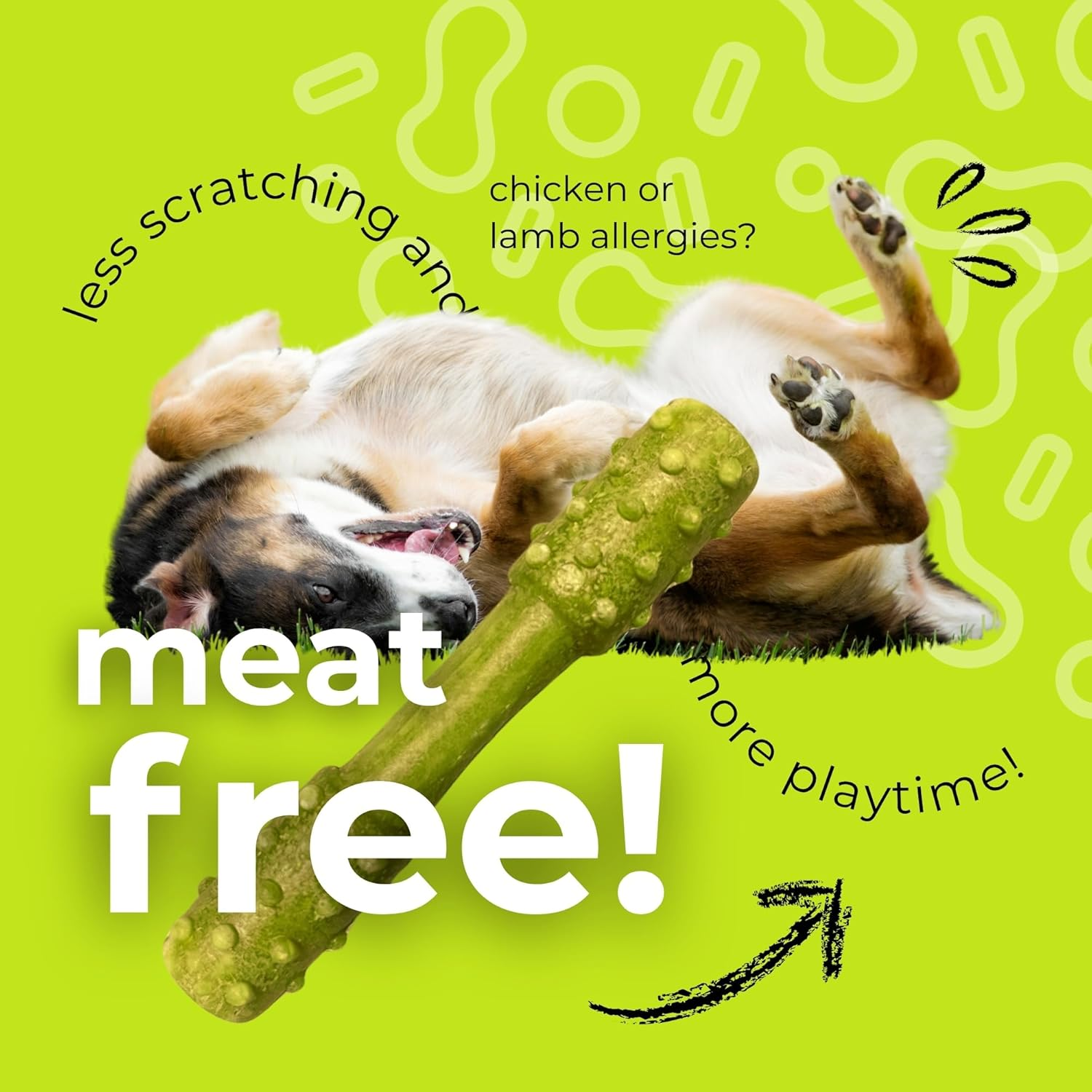 PAWFORMANCE Superfood with Postbiotics Dental Treats Dumbbell Sticks Chews 1.12Kg Bulk Value Pack 57 Dumbbells image number 3