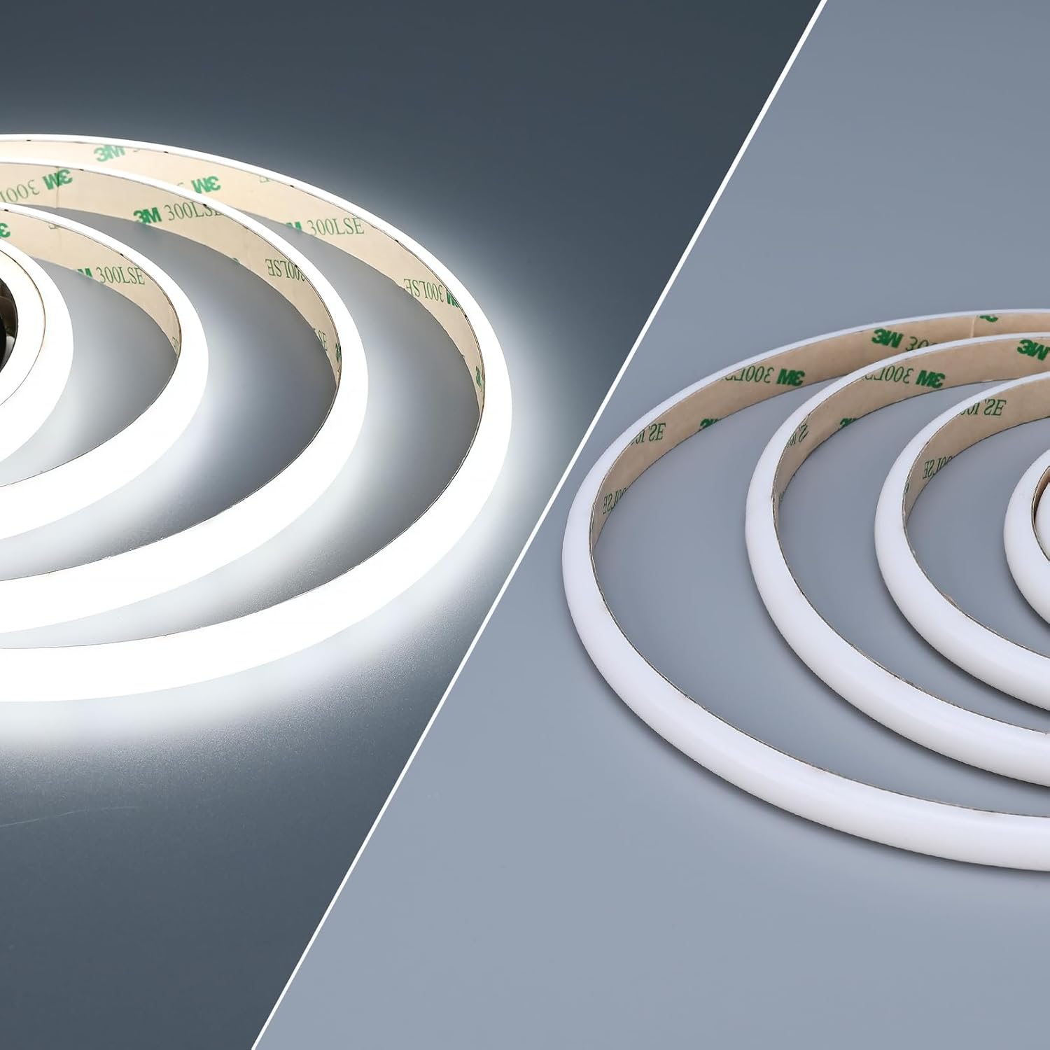 JOYLIT UL PRO+ 24V LED Strip Light 3300LM/M High Brightness CRI 90+, Invisible Leds, Continuous Glow, Bright Cool White Neon Rope Light, Task Lighting image number 5