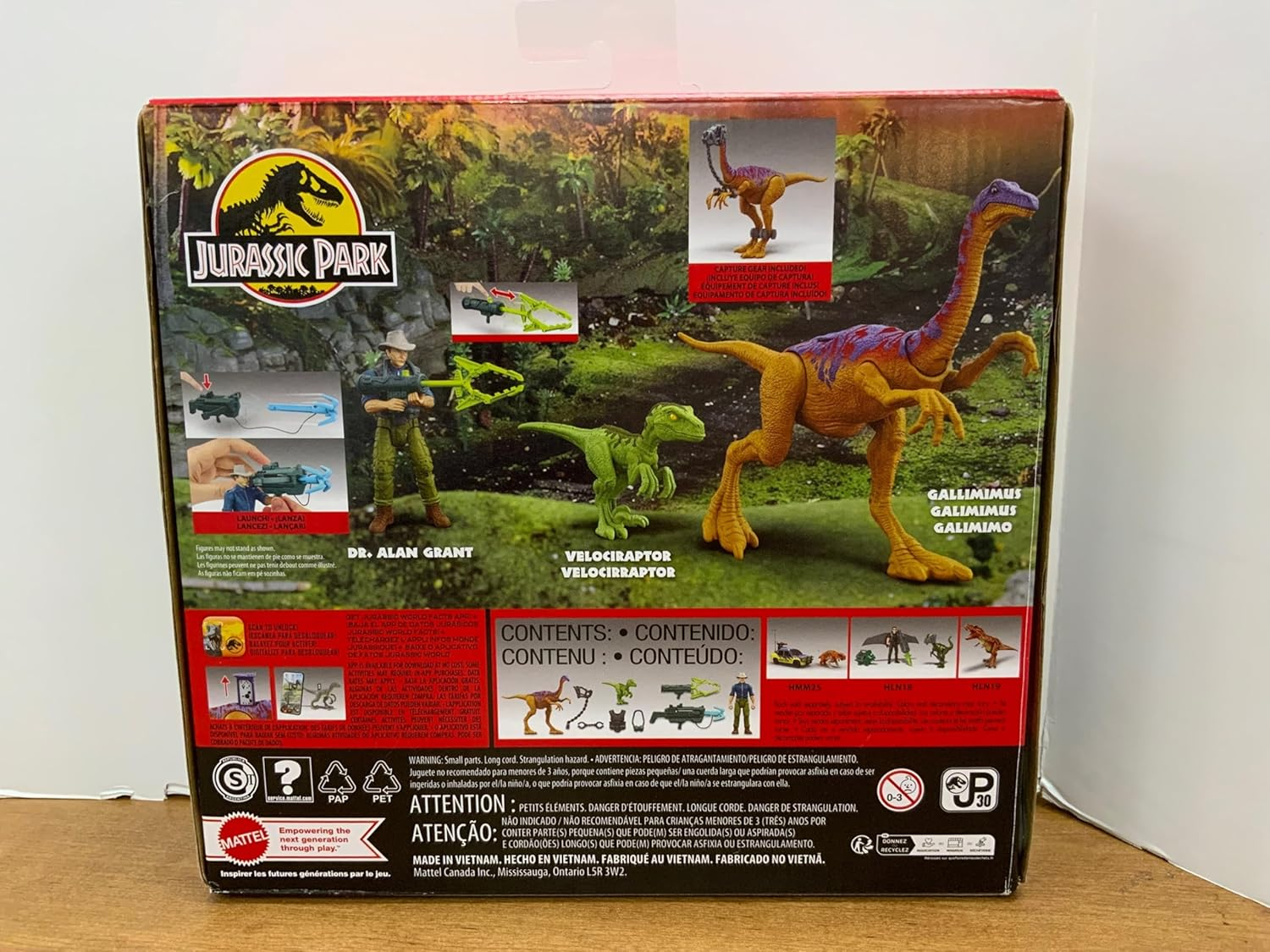 Jurassic World Park 93' Classic with Bonus Sticker (Dr. Alan Grant - Tactical Claw Pack) image number 2