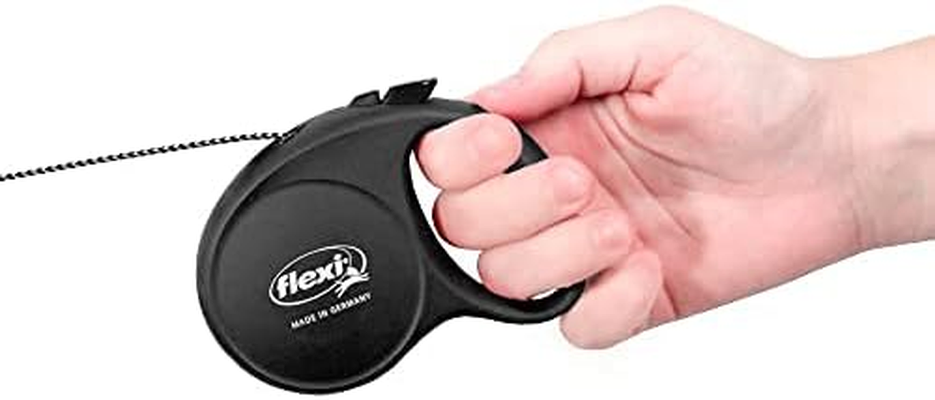 Flexi Fun Retractable Dog Lead, Black, 3M Cord, Extra Small, for Dogs under 8Kg image number 4