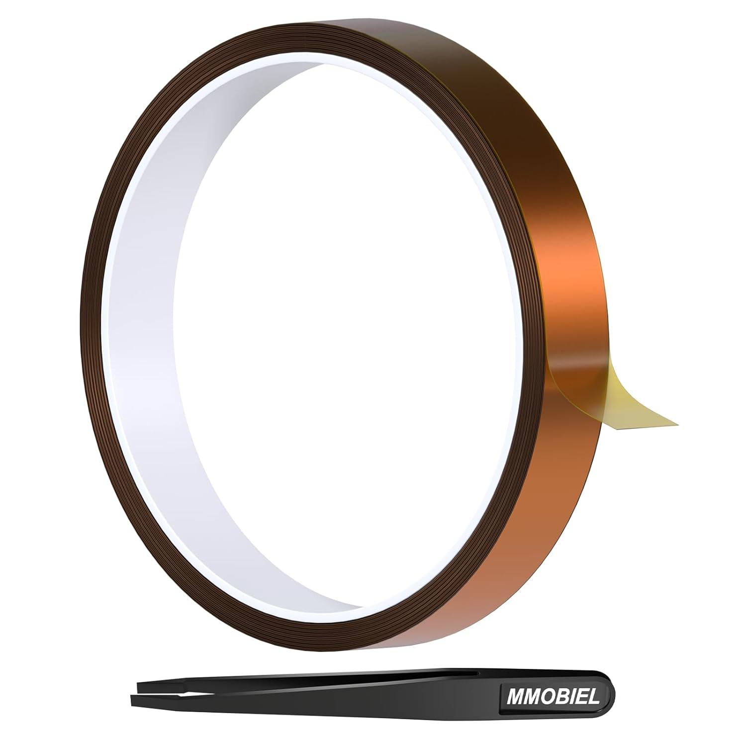 MMOBIEL 10Mm ESD Heat Resistance Polyimide Tape Sticker Strong Adhesive 30 M Long Heat Resistant up to 280&deg;C image number 1