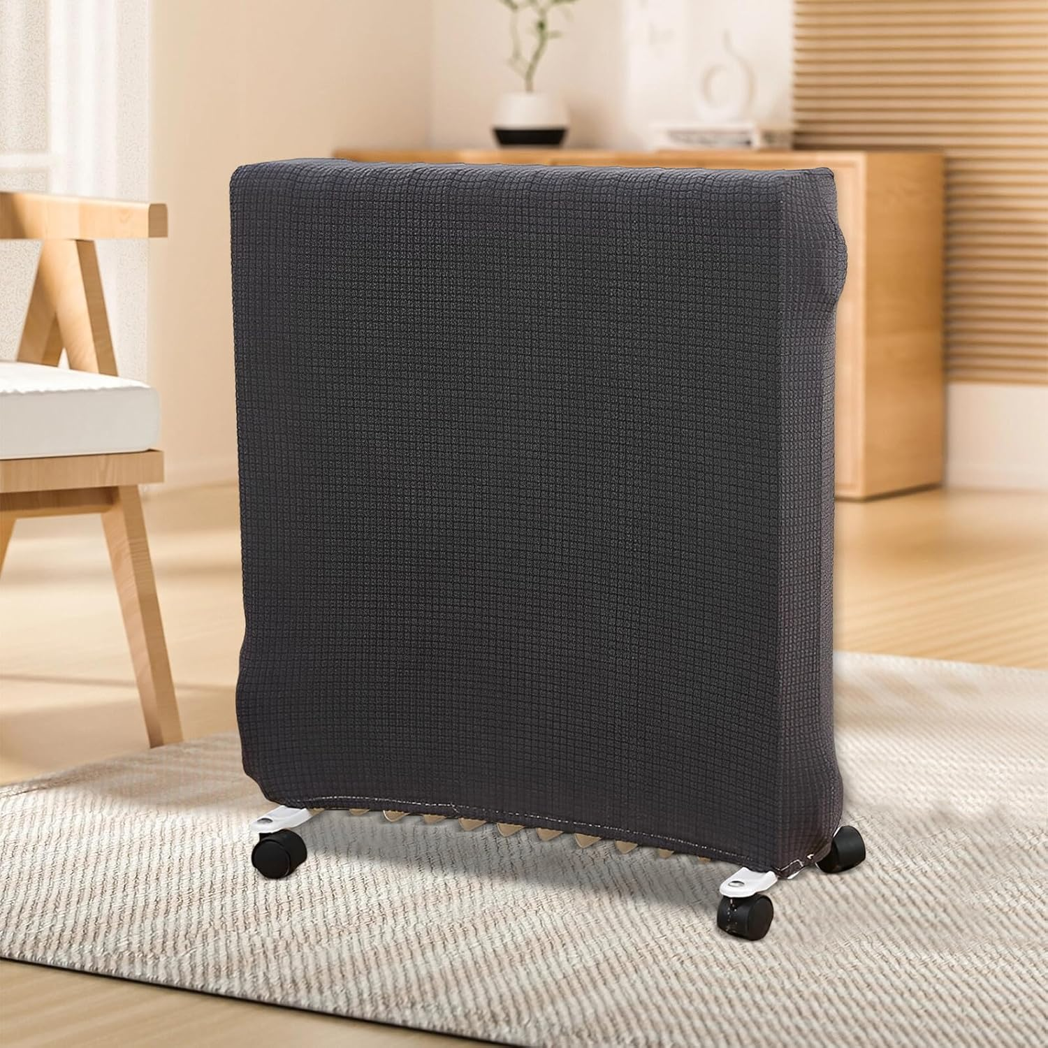 Fabric Radiator Dust Cover for Electric and Oil Heaters Soft Comfortable Heater Protector with Elastic Fit Easy to Install and Remove Suitable for Indoor Heating Devices in Winter image number 6