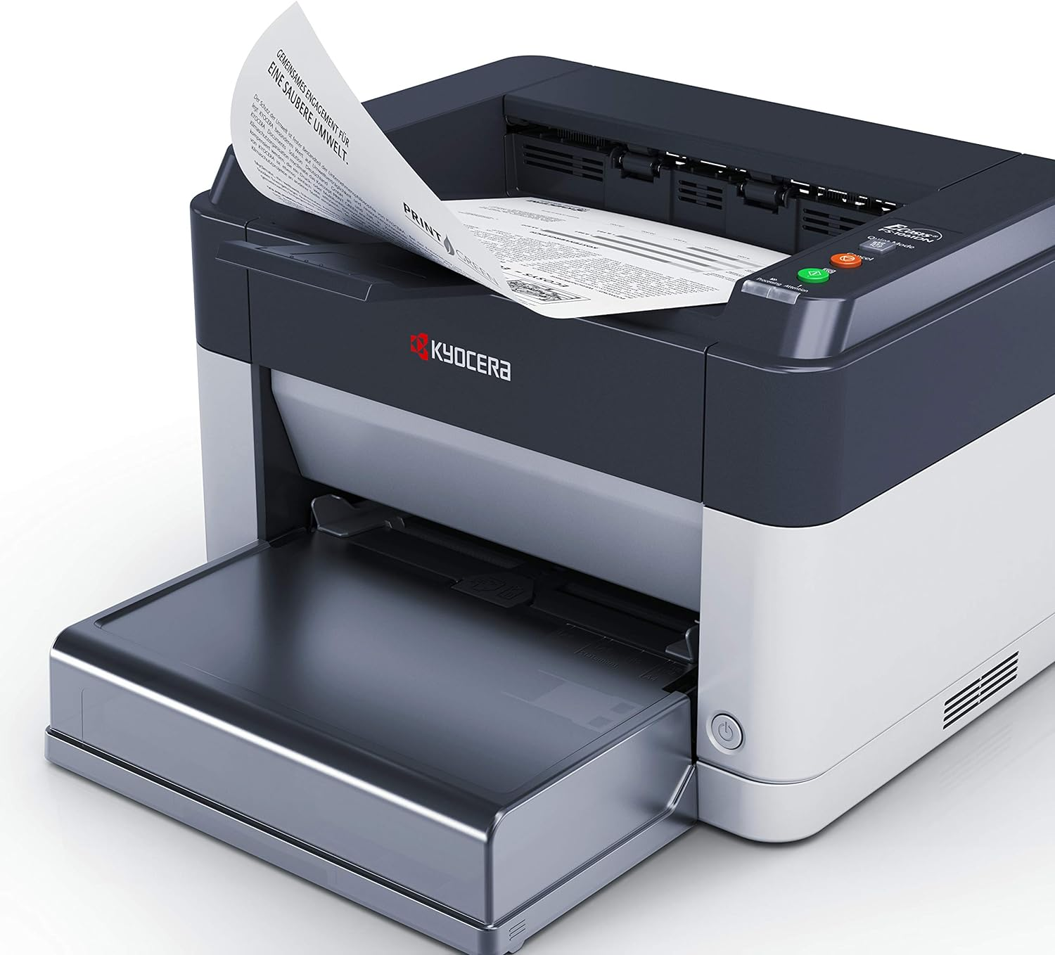 Kyocera Ecosys FS-1061DN Monochrome and White Duplex Laser Printer, White image number 3