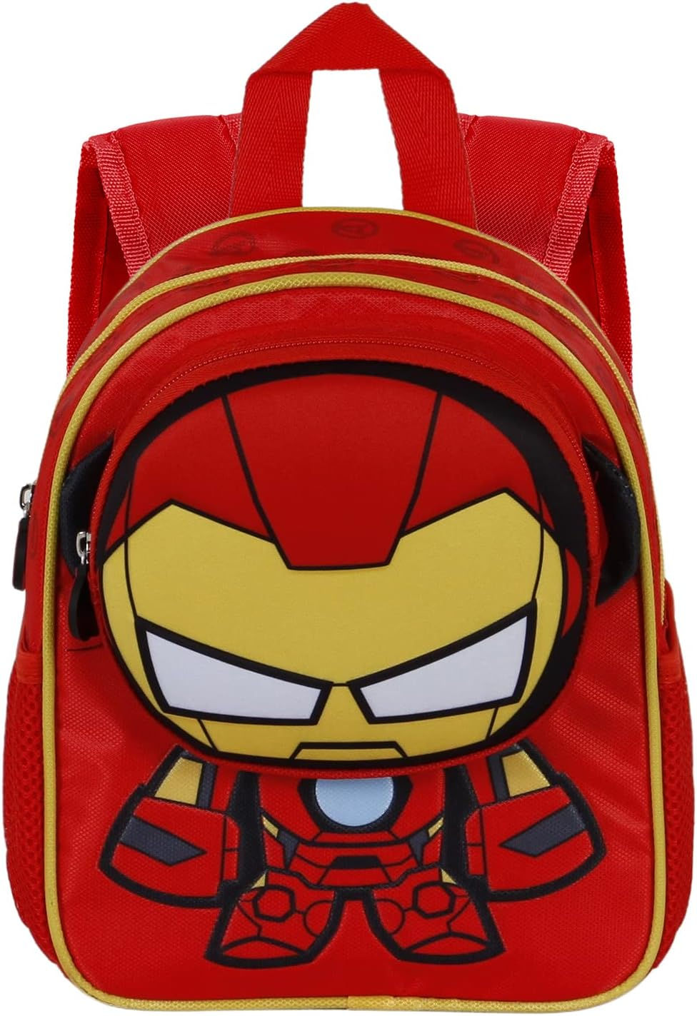 Iron Man Bobblehead-Pocket Backpack, Red, Red, Pocket Backpack Bobblehead