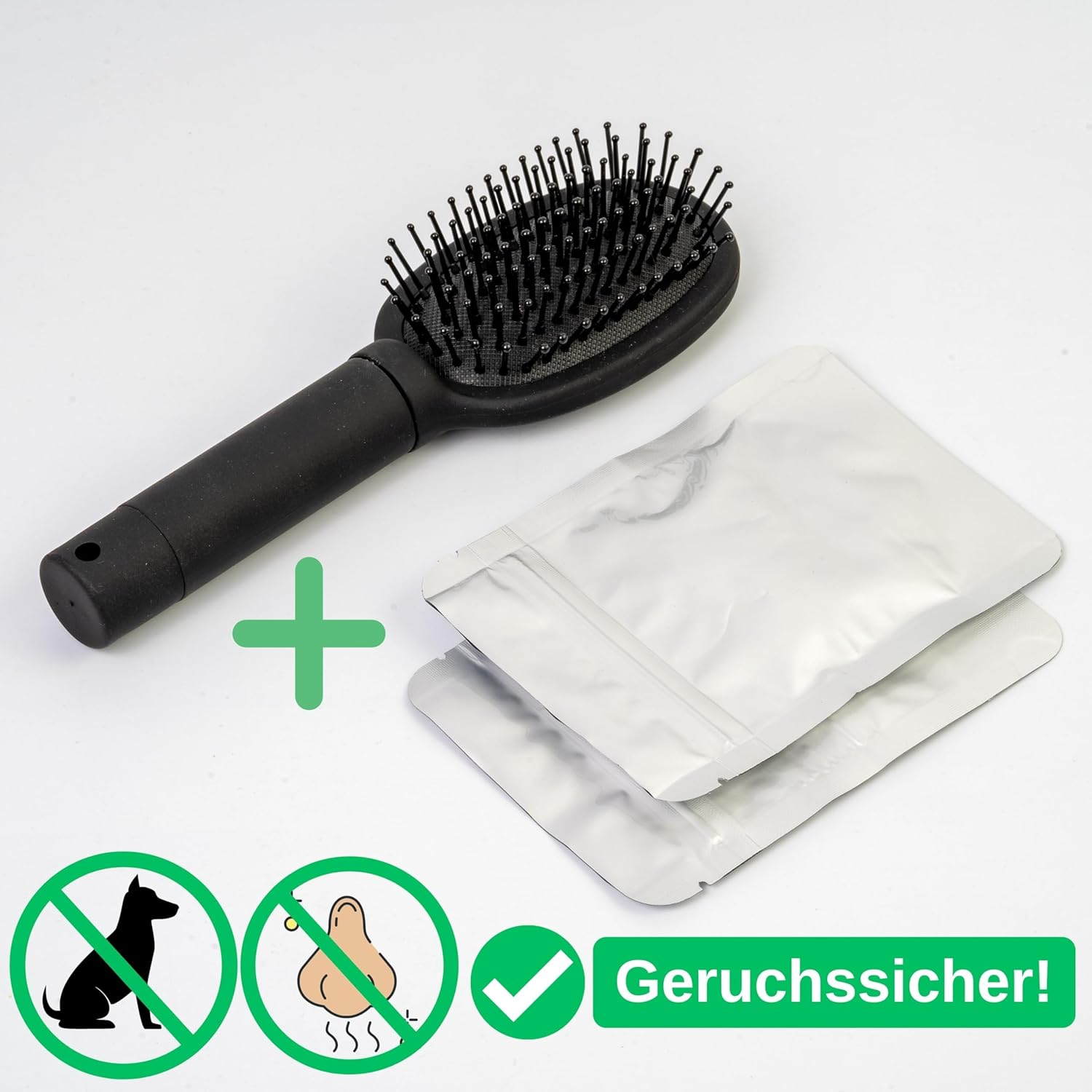 Hair Brush with Secret Compartment, 1 Set, Secret Hiding Place in Brush Handle, Secure Closure, Valuables Hideout, Secret Hiding Place for Money, Beach Money Hiding, Secret Banknote Storage image number 1