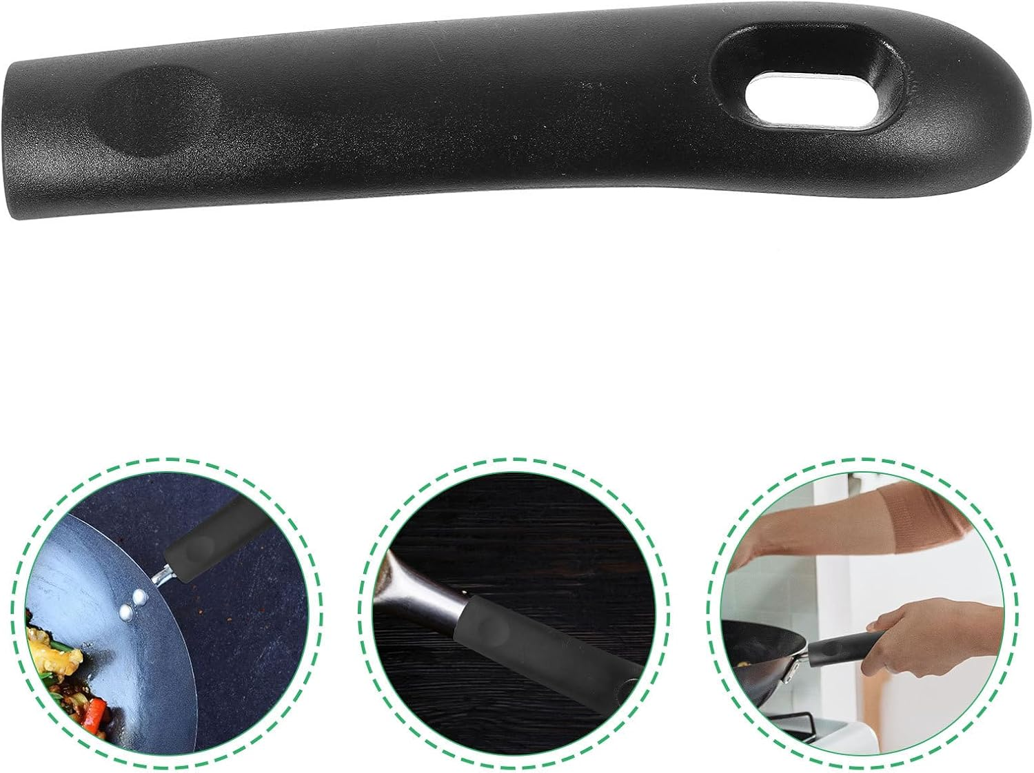 TOVINANNA Bakelite Pot Handle, Saucepan Handle Replacement Pan Handle Replaceable Anti-Scalding Pan Pot Handle Detachable Pan Pots and Pans Wok Scald-Proof Pot Handle Anti-Scald image number 4