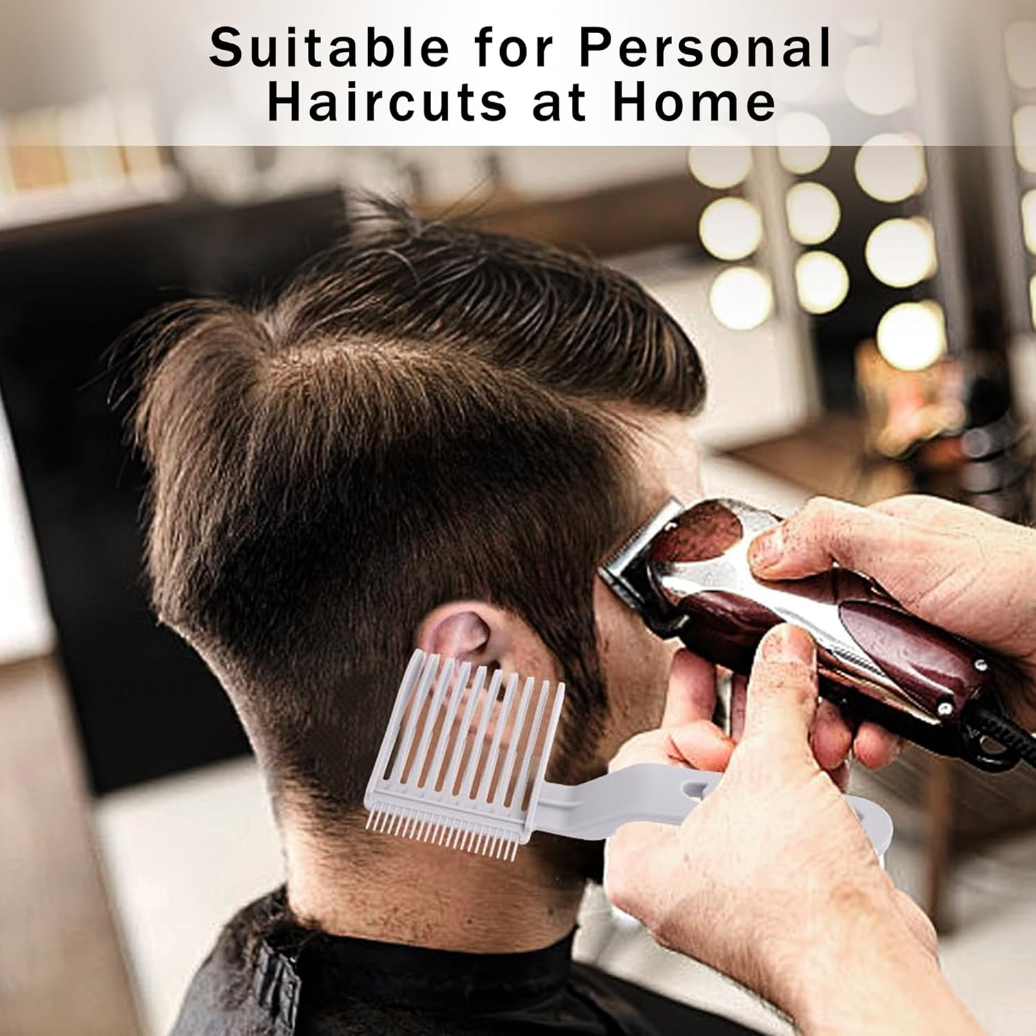 Blend Friend Fade Comb,Professional Barber Comb for Men Haircut Hair Fade Tool for Home,Salon or Professional Use (One Size, Pound, 1) image number 3