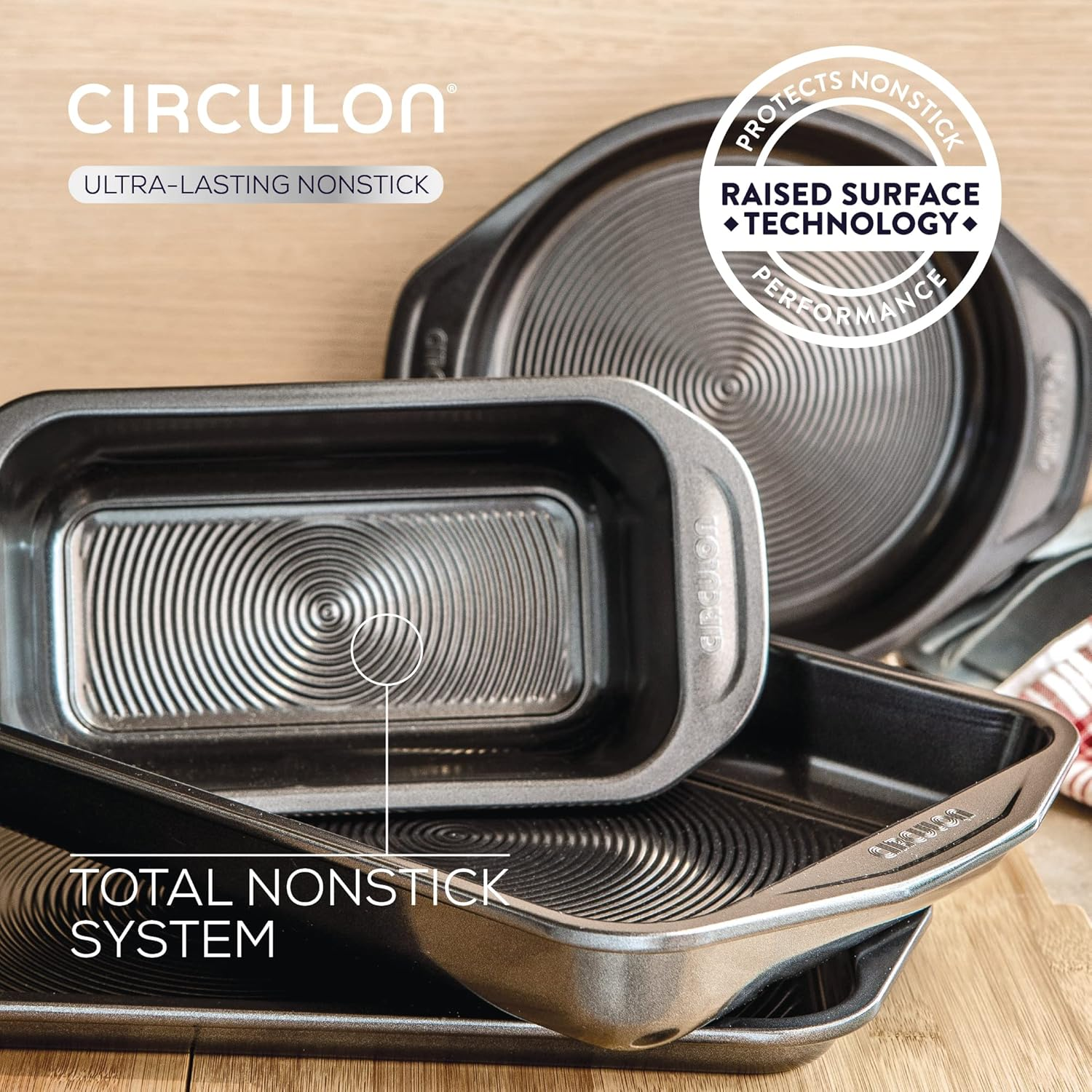 Circulon Ultimum Mini Oven Tray Non Stick - 17.3 X 14.4Cm Baking Tray with Large Handle, Durable Carbon Steel, Freezer & Dishwasher Safe Bakeware, Black image number 5