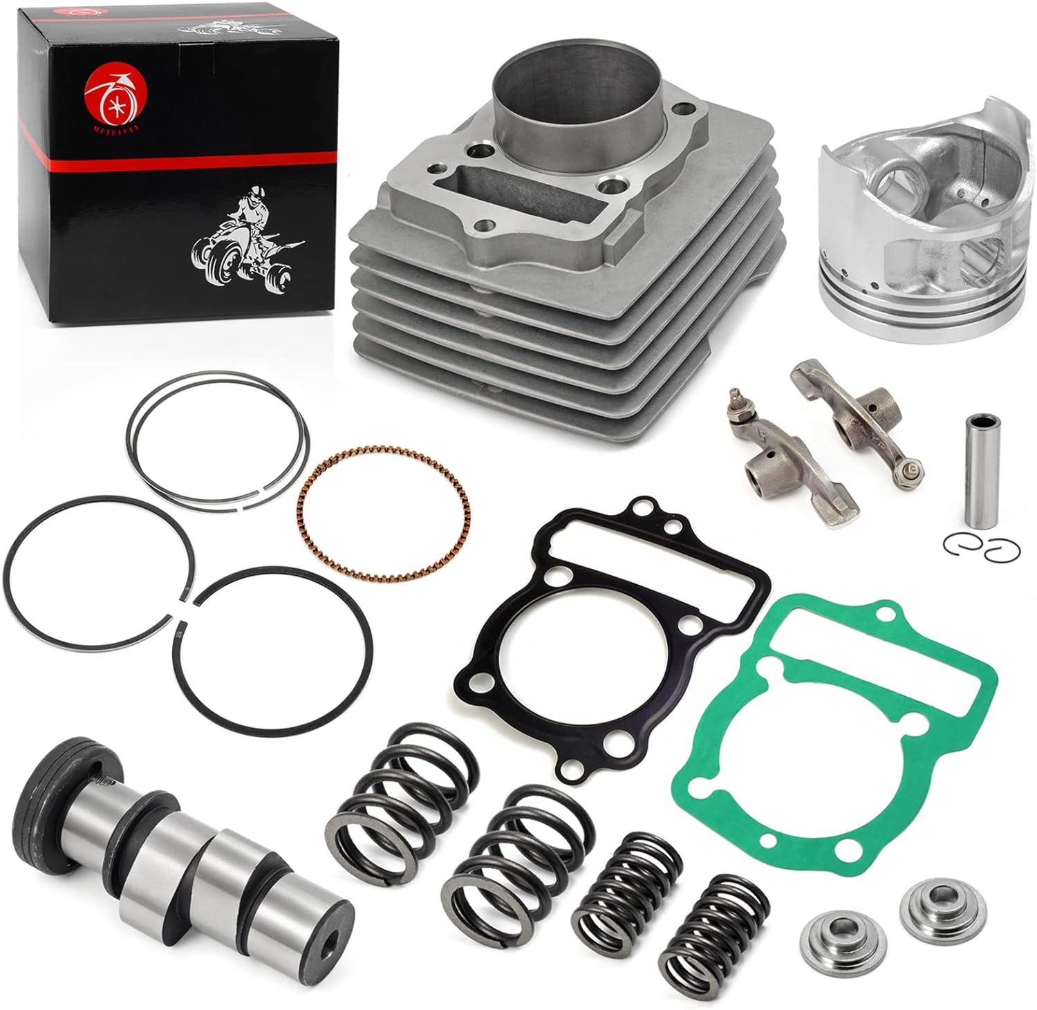 Motorsports Big Bore 58Mm 120Cc Cylinder Piston Top End Kit & Camshaft Compatible with Honda XR100 XR100R CRF100 CRF100F 1981-2017 411-HXR-1001 image number 4
