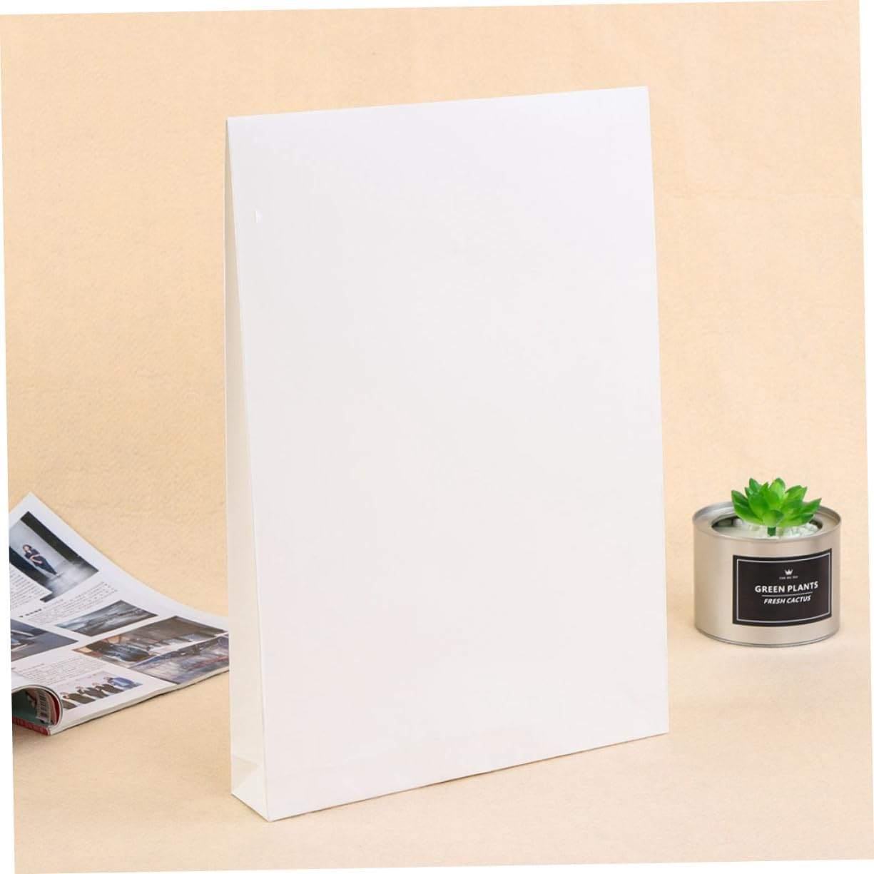 FUNOMOCYA 6Pcs White File Bag Paper Organizer Holder Document Carrier Bag for Office Stationery Clothes Packing Business Use image number 5