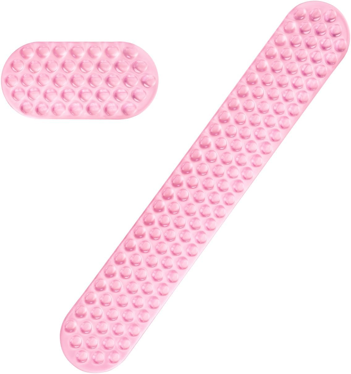 MOSISO Gel Wrist Rest Support for Mouse Pad&Keyboard Set, Ergonomic Massage Keyboard&Mouse Pad Set, Non-Slip Base Pain Relief&Soft Cooling Gel Computer Easy Typing Pad for Home/Office, Transparent