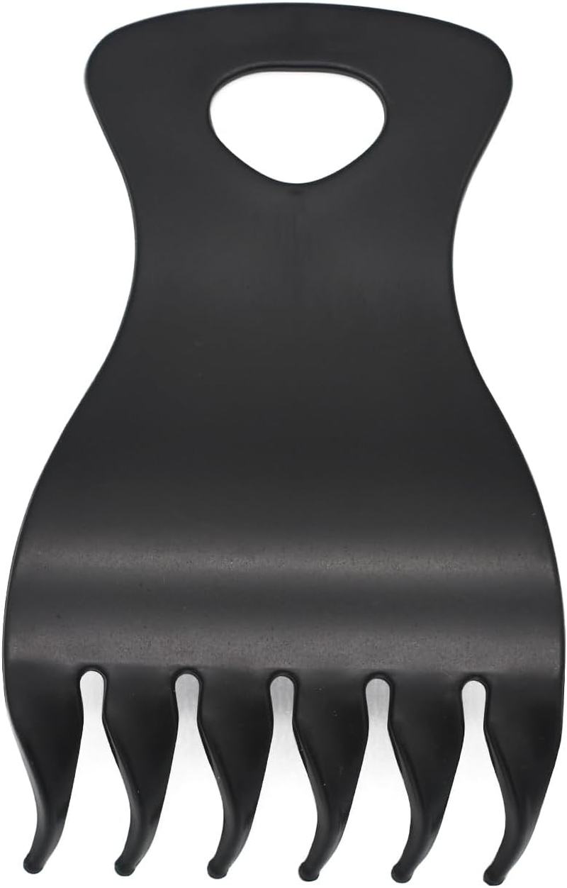 Professional Men Styling Comb, Detangling Afro Streaker Wide Tooth Fork Comb Rake Comb Anti-Static Heat Resistant Oil Hair Styling Way Long Curly Hair for Men Hair Salon image number 2