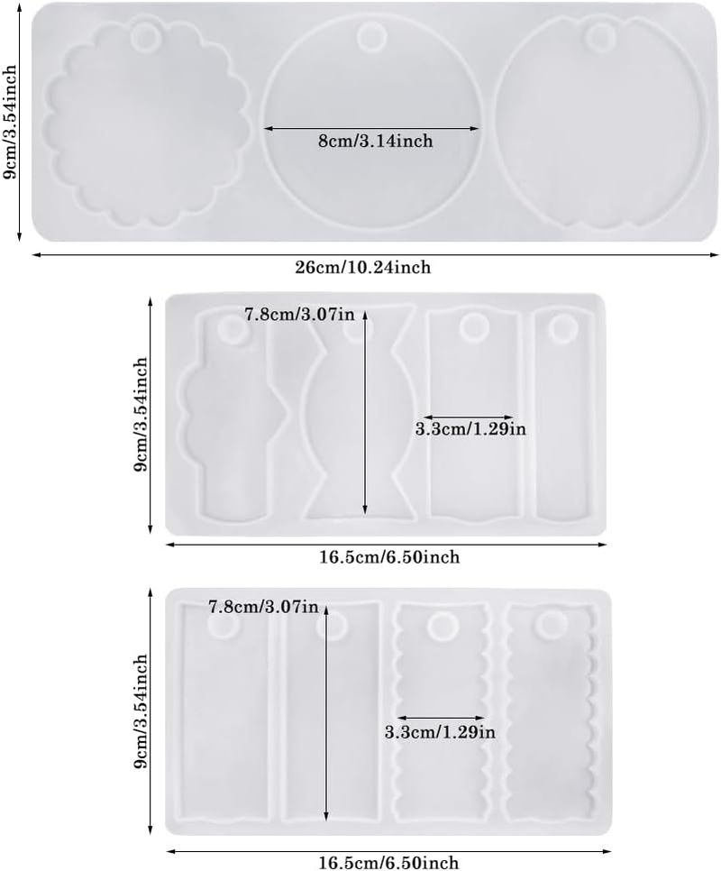 3 Pcs Name Plate Resin Molds Compatible with Stanley 40Oz Tumbler, AIFUDA Name Tag Silicone Molds, DIY Personalized Custom Silicone Mold Name Plate for Cup Accessories image number 5
