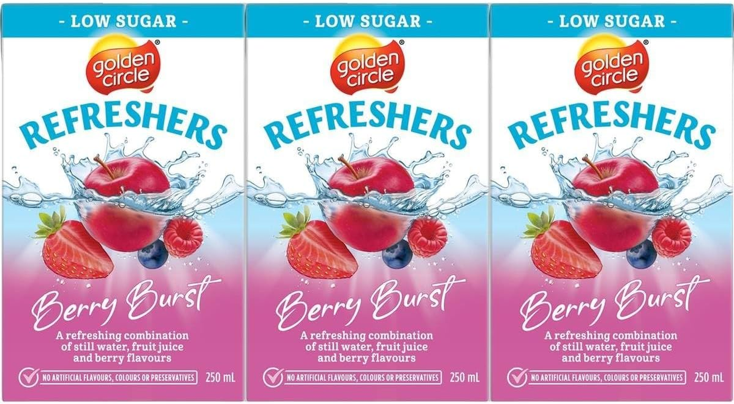 Golden Circle Refreshers Low Sugar Berry Burst Fruit Juice 6 X 250 Ml