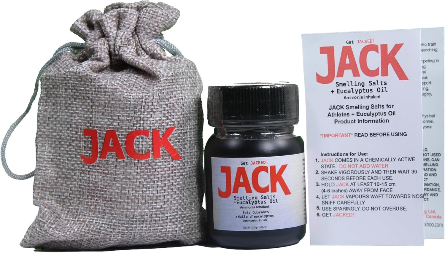 JACK Smelling Salts for Athletes + Eucalyptus Oil - Ripper Ammonia Smelling Salts, Boosted by Eucalyptus Aussie Style, for Badass Athletic Performance and Focus image number 6