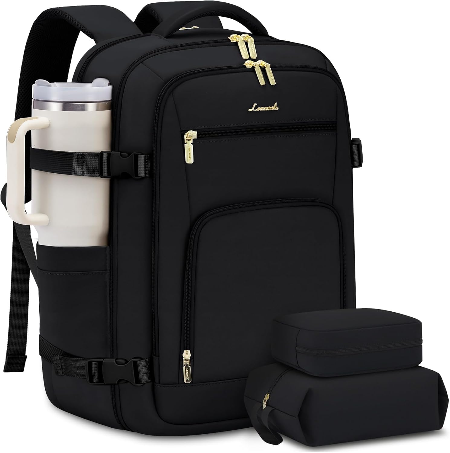 LOVEVOOK Carry on Travel Backpack for Women Men Flight Approved, 40L/50L Personal Item Backpack for Airplanes, Business Weekender Overnight Daypack Fits 17 Inch Laptop