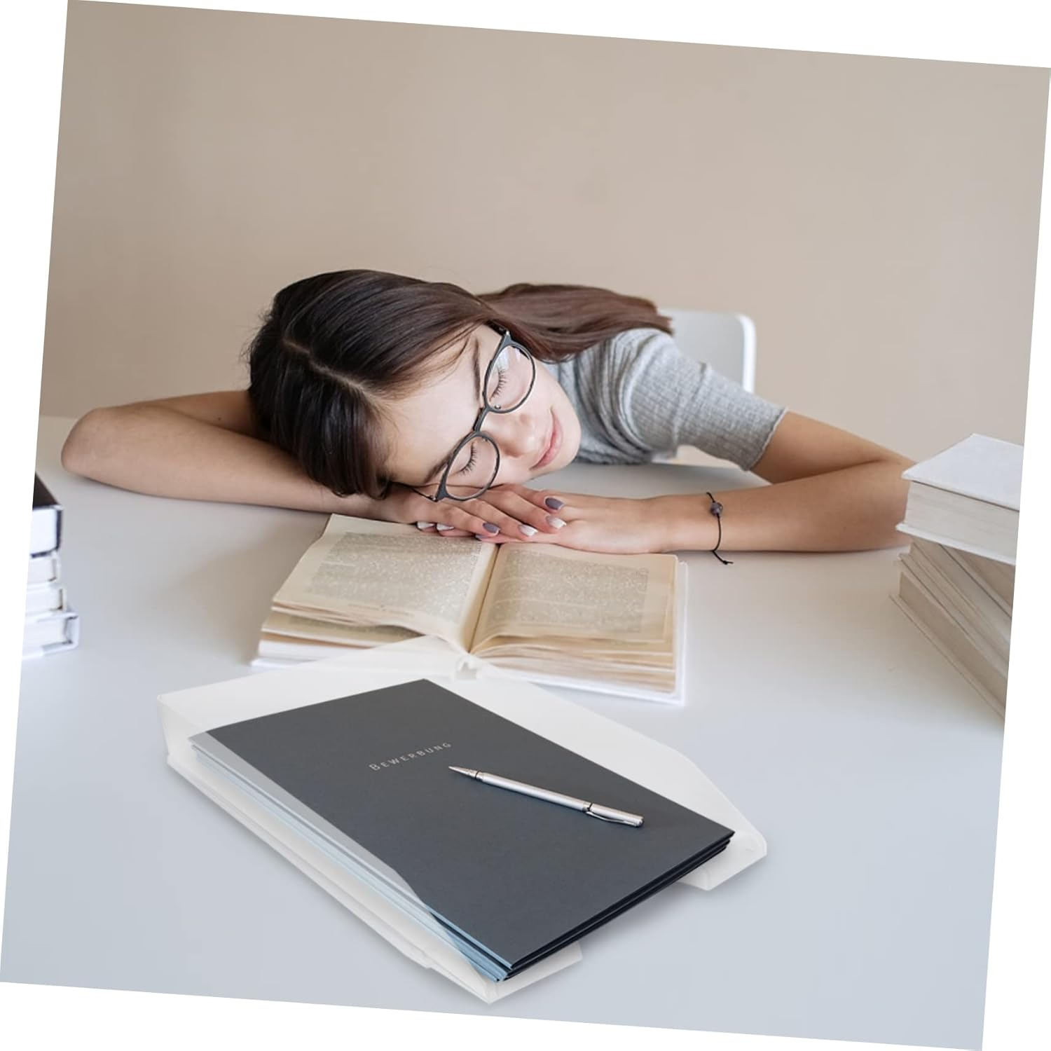 KAILIKETIY Document File Storage Rack Desk Organizers Office Organizer File Holder image number 4