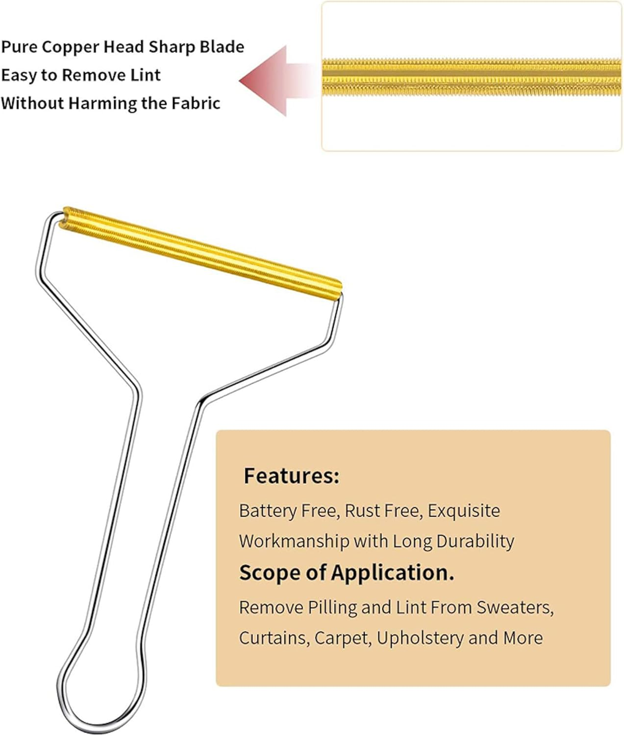 Premium Pet Hair Remover, Lint Remover, Lint Shaver, Reusable Double Sided Lint Roller with Handle, Easy to Clean Pet Fur, Efficiently Removes Dog Hair & Cat Hair Dust in Carpets and Furniture image number 1