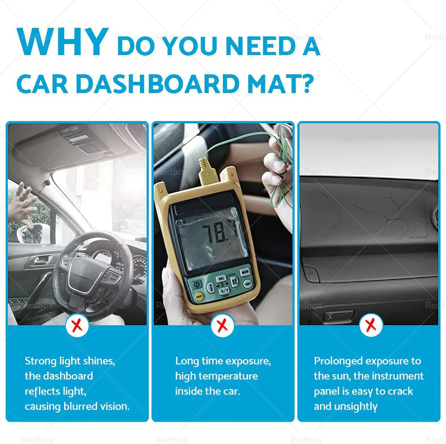 MAX COOL Dash Mat Dashboard Cover Non-Slip Carpet Suitable for BYD ATTO 3 ATTO3 - Style 2 image number 3