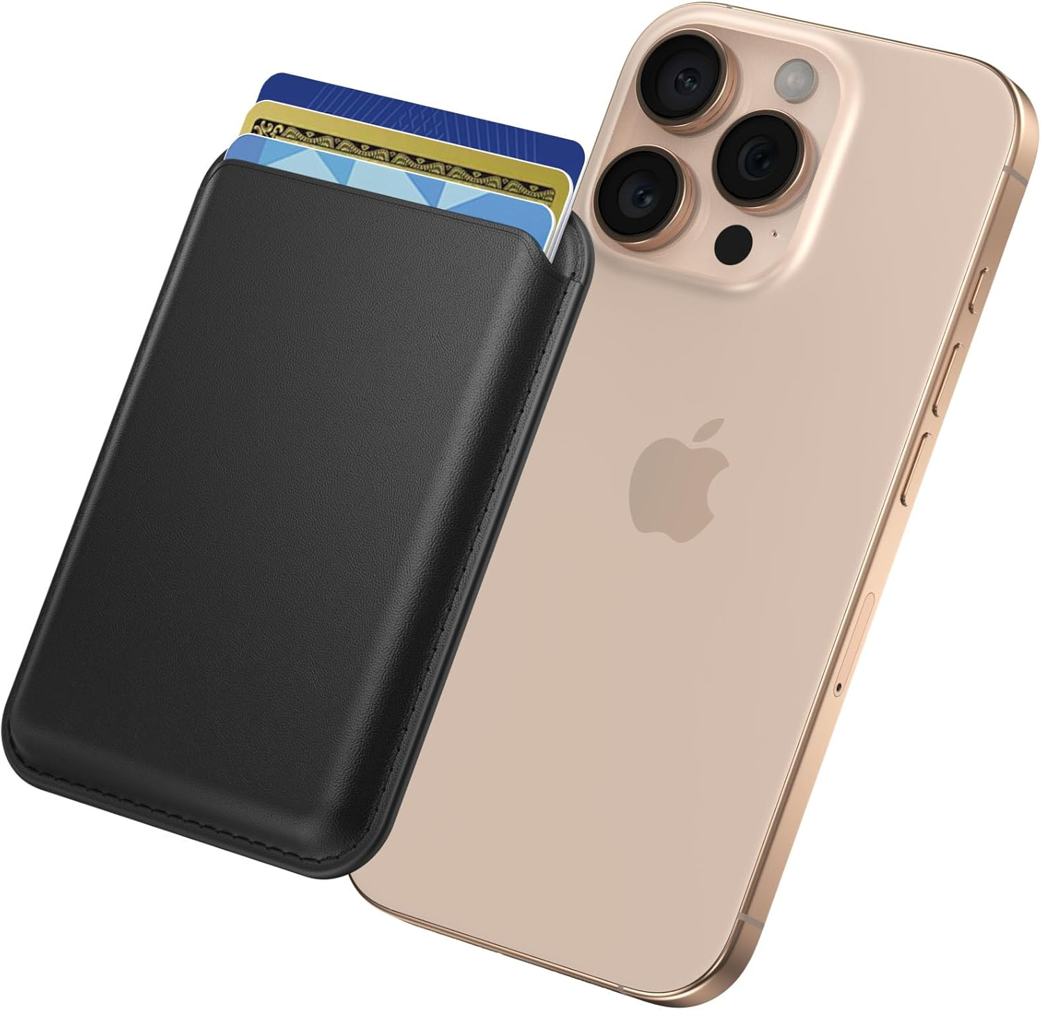 Magsafe Wallet Magnetic Card Holder, Premium Vegan Leather Phone Wallet for Phone Card Holder for Iphone 16 plus Pro Max 15 14 13 12 Series