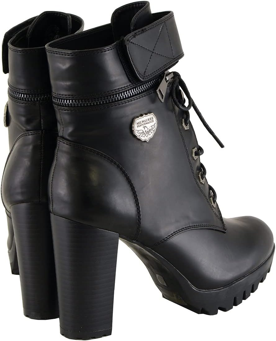 Milwaukee Performance Women'S Lace to Toe Boots with Double Height Option (Black, Size 7)