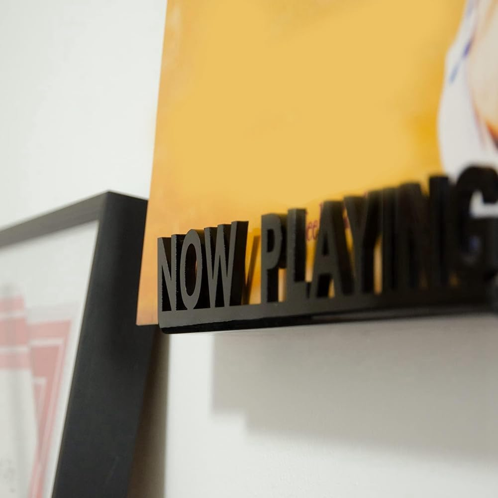 Shusmda Wall Mount CD Record Display Stand Now Playing Acrylic Vinyl Record Shelf for Home Decoration Black Easy to Use image number 4