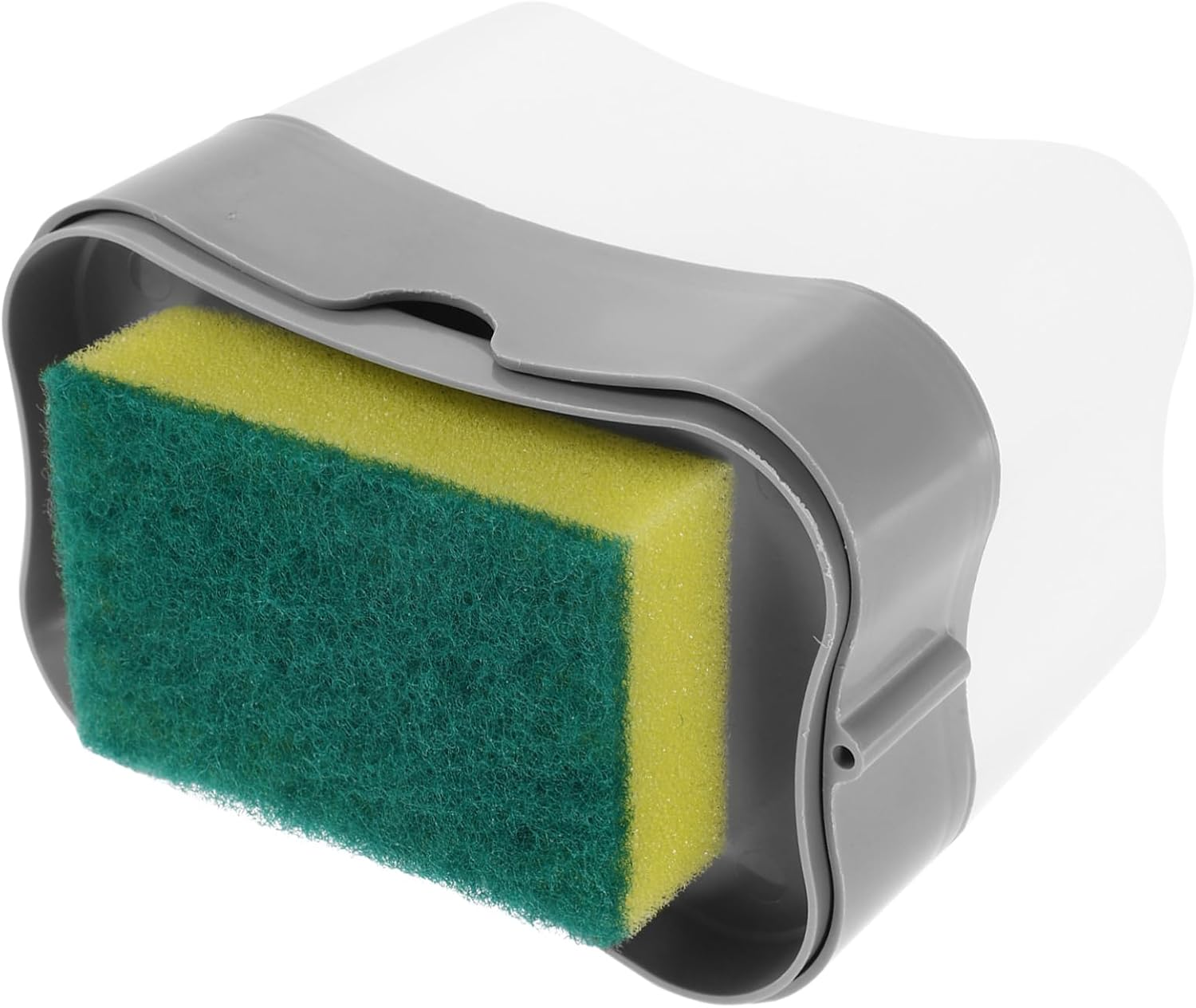 Amosfun Manual Soap Dispenser and Sponge Soap Box with Press Pump Silver for Kitchen and Home Use Practical Sponge Holder without Single Piece Random Color image number 5