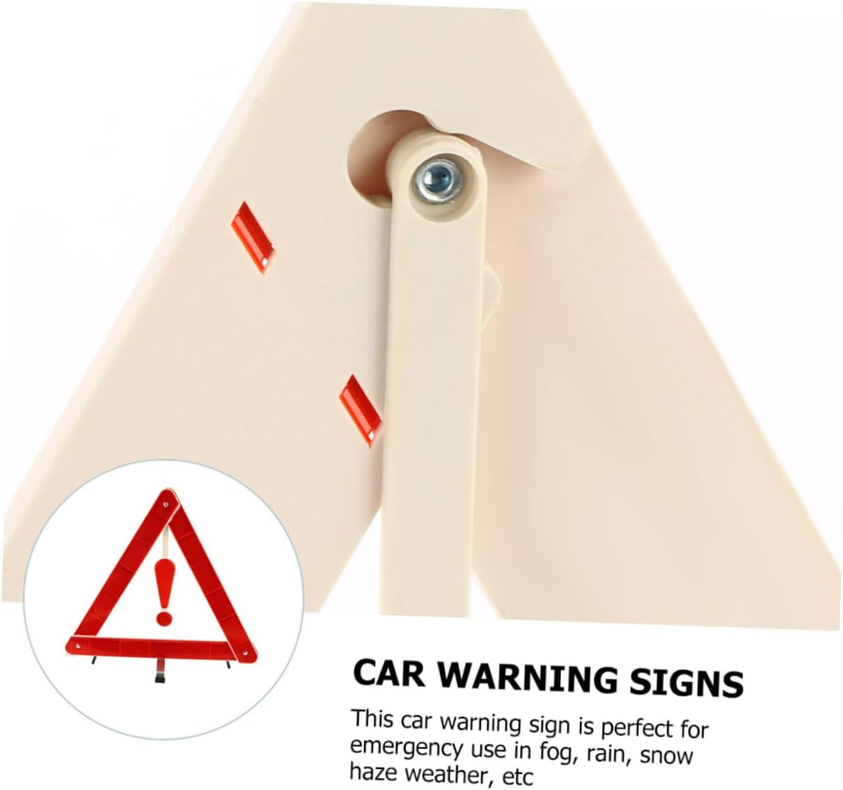 GARVALON Warning Triangle Auto Warning Signs for Road Safety Foldable Car Safety Sign for Vehicles image number 3
