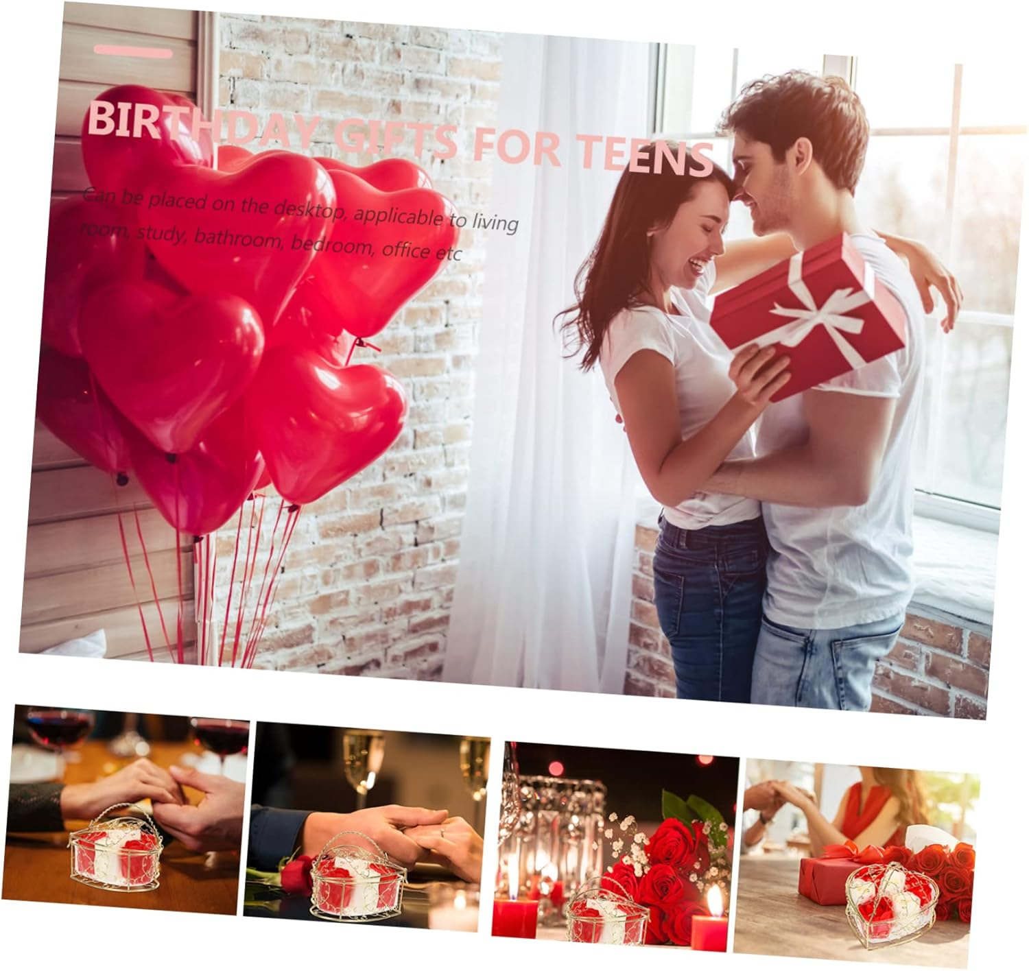 MERRYHAPY Romantic Rose Soap Flower Decorative Valentine'S Day for Girlfriend Wife Mom - Assorted Color image number 4