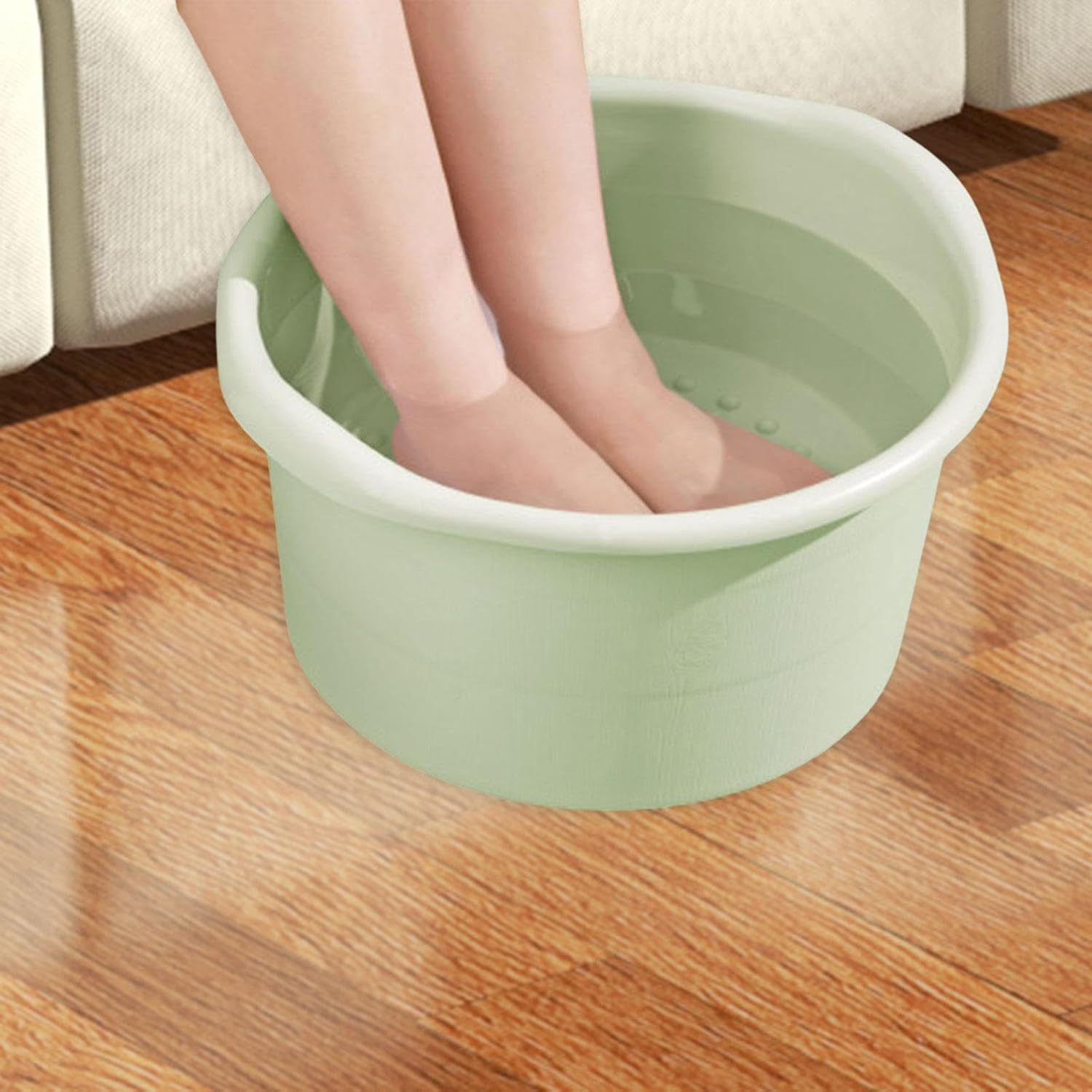 Ysyqkn Foot Soaking Tub for Home Use, Basin for Washing Feet, Light Green image number 6