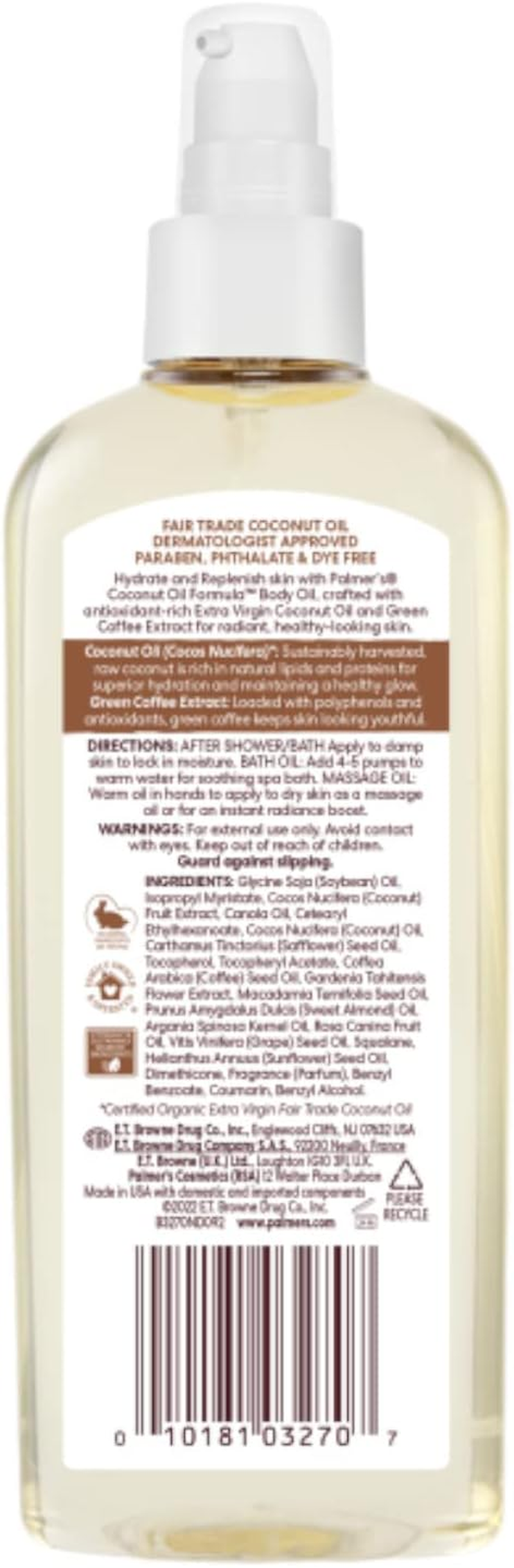 Palmer'S Coconut Oil Formula Body Oil, 5.1 Oz - 2Pc image number 1