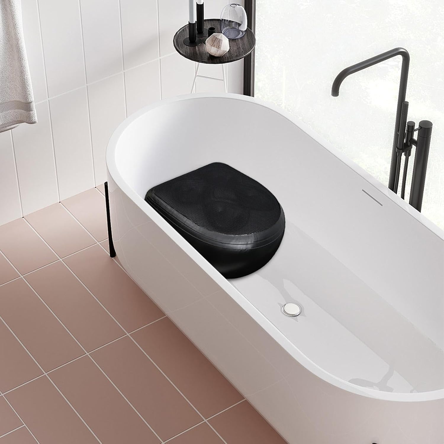 SPA Booster Seat Cushion,Inflatable Seat Cushion for Bathtub | Portable Weighted SPA Booster Seat Cushion for Bathroom and Hot Tub image number 5