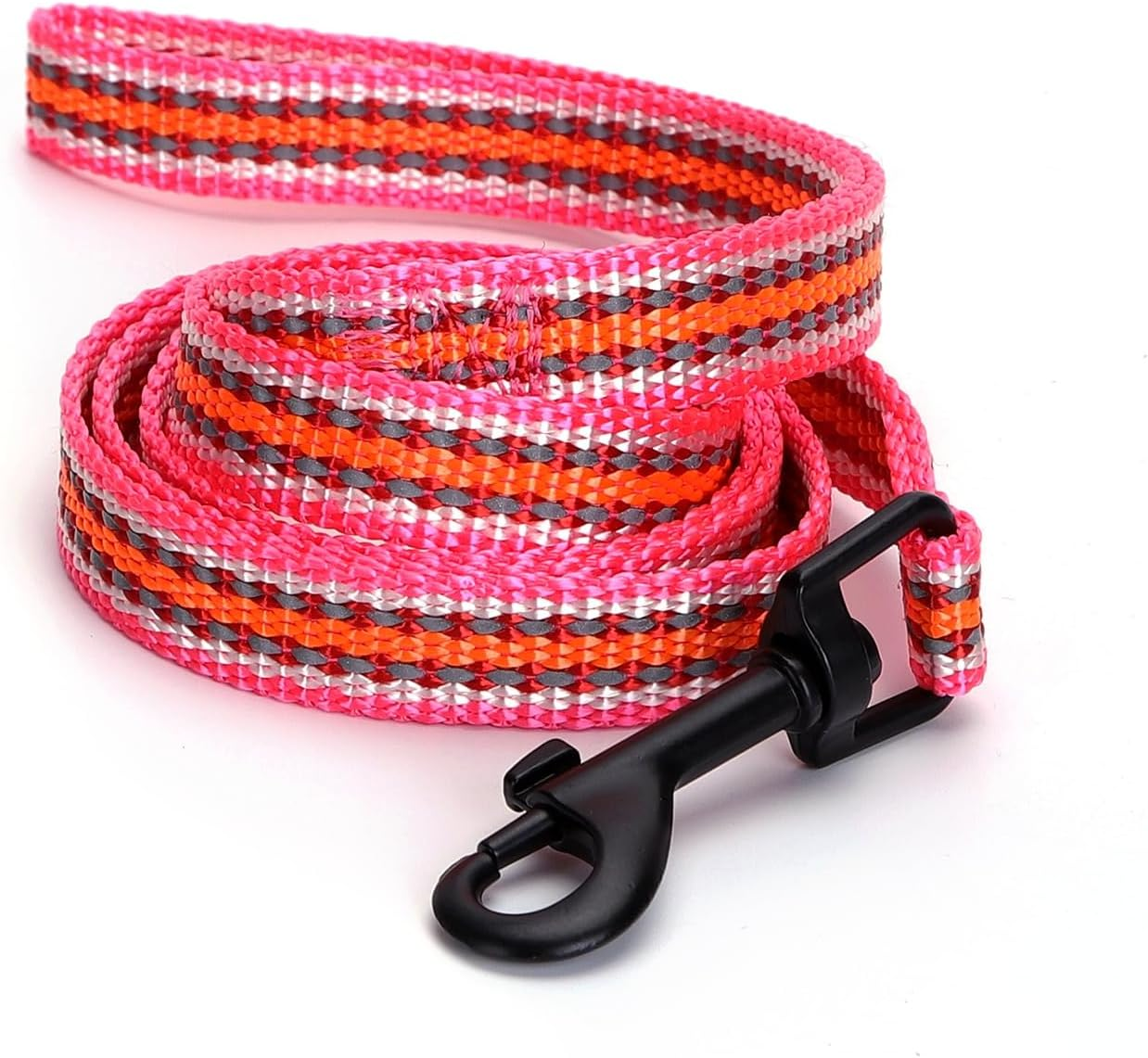 Reflective Nylon Dog Leash with High Strength and Visibility, Ideal for Safe Walks and Night Training. image number 2
