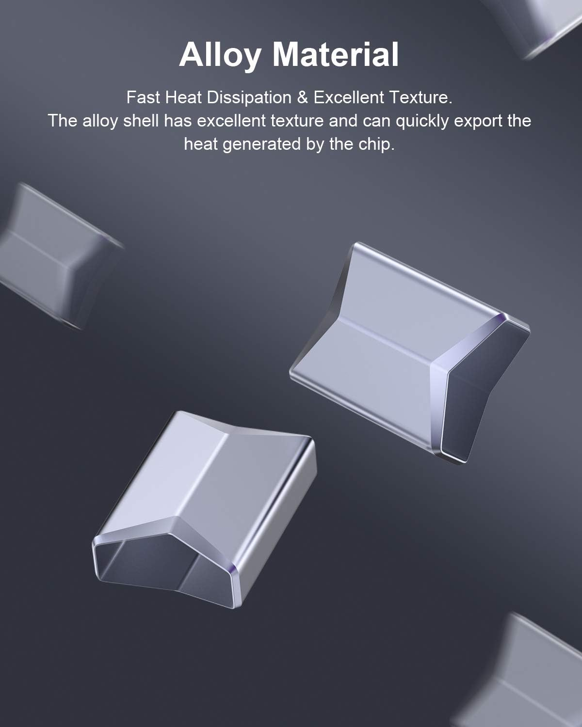 Hagibis USB External Sound Card Adapter Alloy 2 in 1 USB to 3.5Mm AUX TRRS Headphone and Microphone Jack Audio Adapter Mic Stereo Sound Card for Windows, Mac, PC, Laptops, Desktops, PS4, PS5 (Grey) image number 2