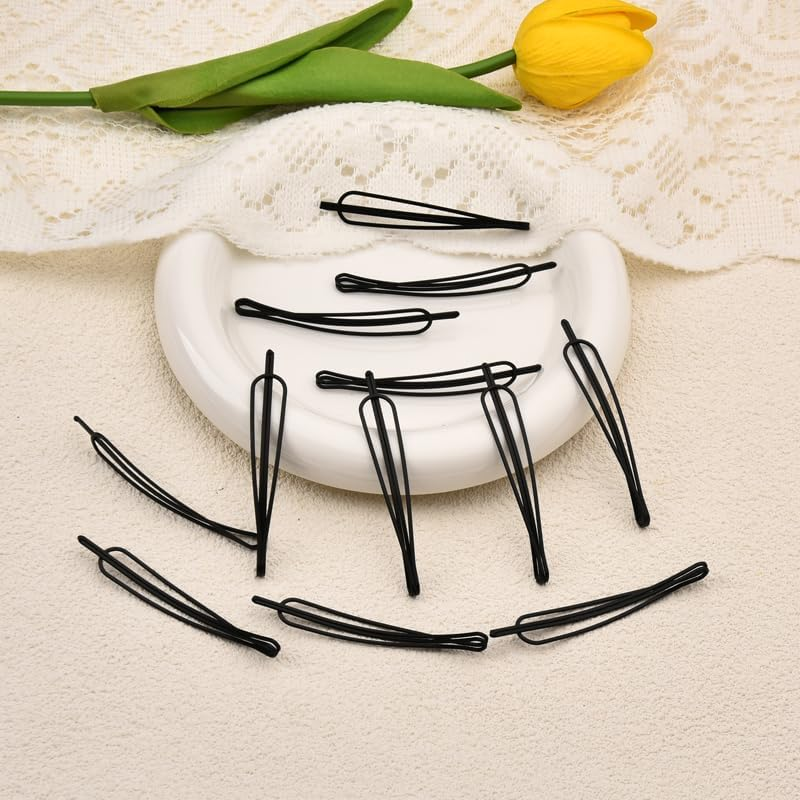 Hair Barrettes for Women Bangs Clip Black Vintage Hair Pins for Buns Updos for Thick Thin Length Hair Clips for Short Hair Bobby Pins Decorative Hair Accessories for Braids Clips 12Pcs image number 5