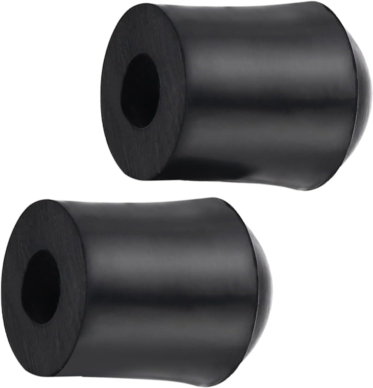 2Pcs Black Double Bass Endpin Rubber Tip Stopper, String Bass Parts, for Protect Floor Prevent Double Bass from Slipping image number 1