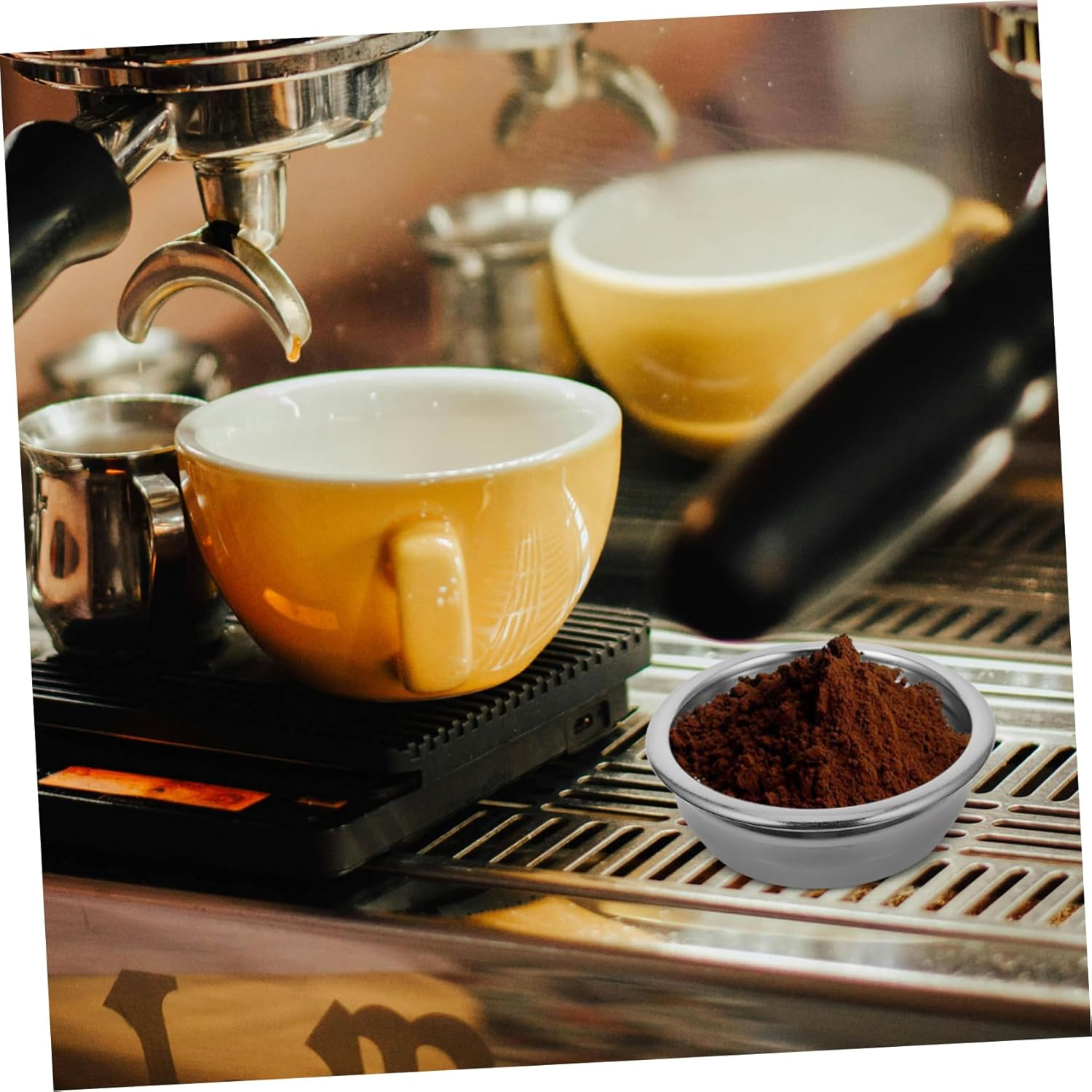 Zerodeko Stainless Steel Coffee Powder Bowl Drip Coffee Filter Cup Reusable Espresso Filter for Tea image number 6