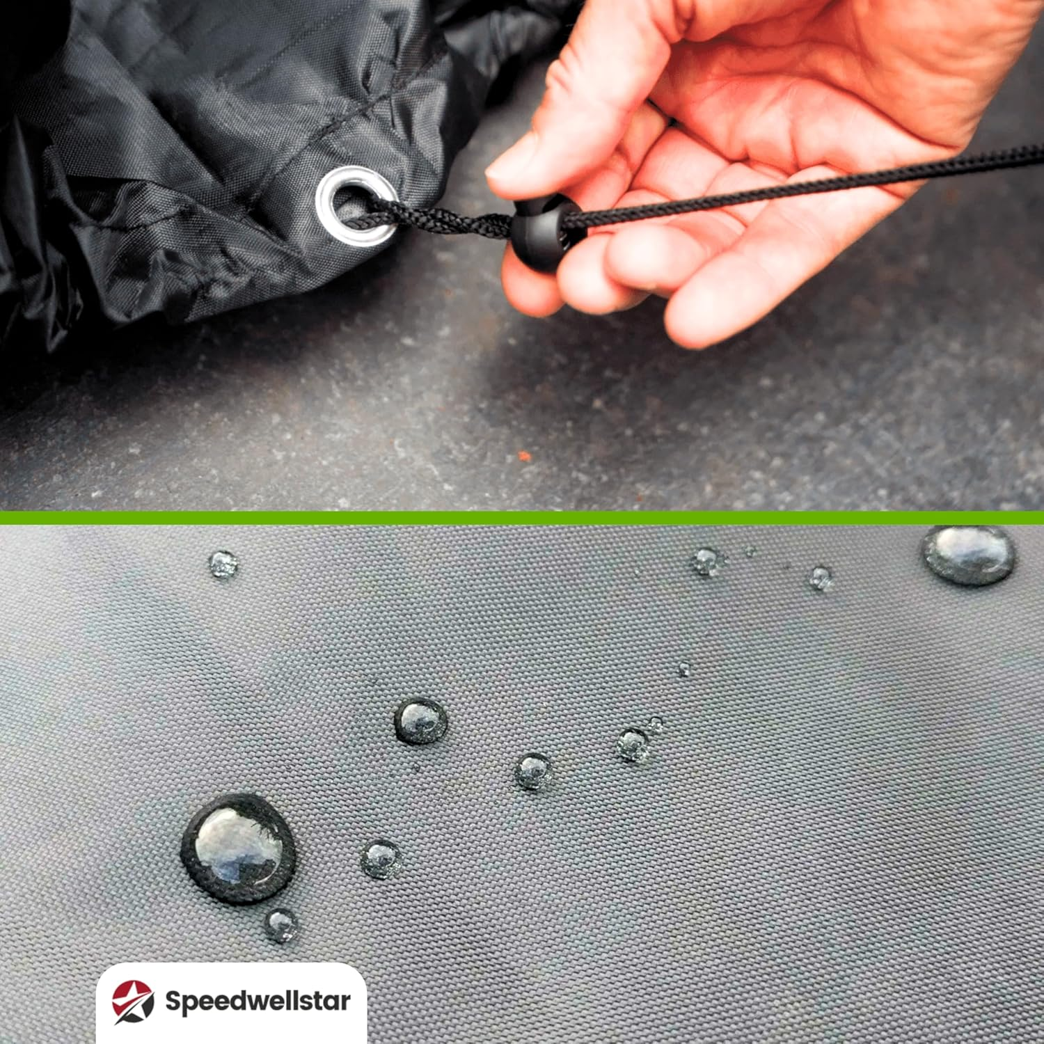 Waterproof Square Garden Table Cover 125X125X74 Cm &ndash; Heavy Duty Patio Furniture Protector for 4&ndash;8 Seater Sets &ndash; Breathable 210D Oxford Fabric with Drawstring &ndash; by Speedwellstar