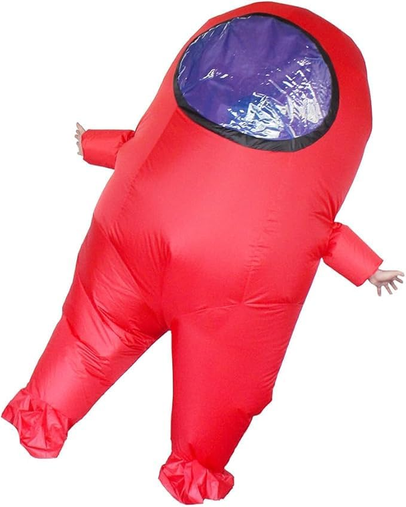Inflatable Adult Astronaut Costume Riding on Astronaut Air Blow up Funny Fancy Dress Party Halloween Costume for Adult image number 3