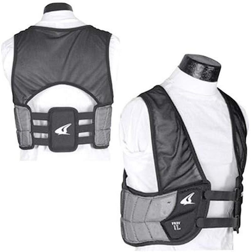 CHAMPRO Air Tech 3 Adult Football Rib Vest with Padded Rib Plate Guards and Tail Pad image number 2