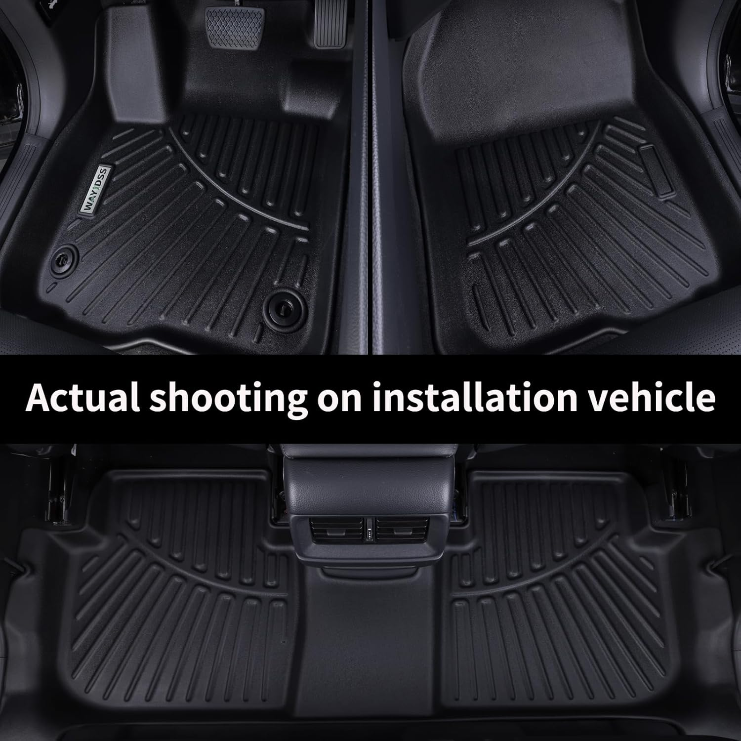 WAYIDSS Floor Mats for Kia Carnival 2022 2023 2024 2025-NON Hybrid, 3 Rows Full Set(Only Fits 8 Seats.Fits LX W/Seat Package, EX and SX. Does NOT Fit Prestige Models),Tpe All Weather Car Floor Liners image number 2